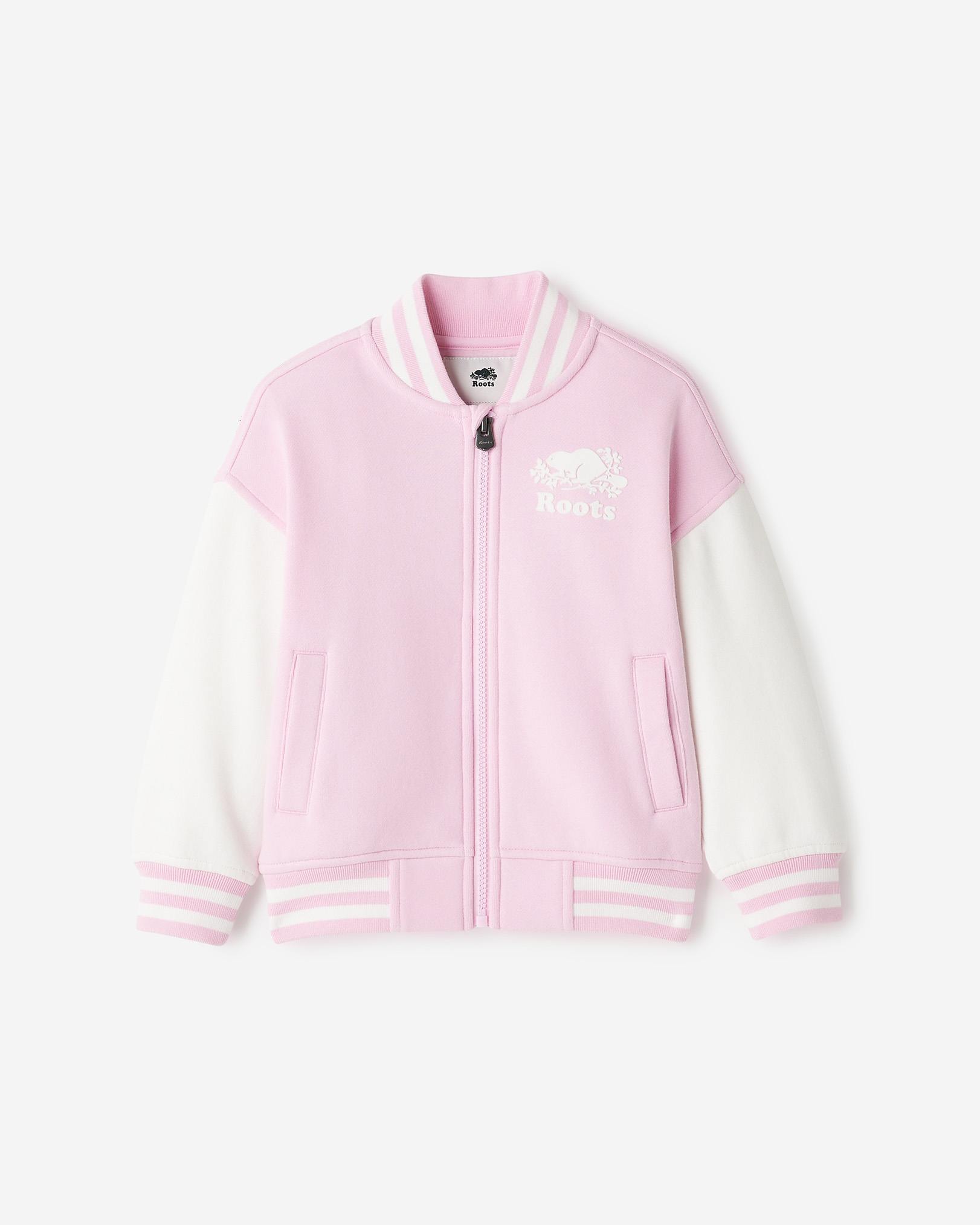 Blouson universitaire pour tout-petits - Plume Rose Blouson universitaire pour tout-petits - Plume Rose