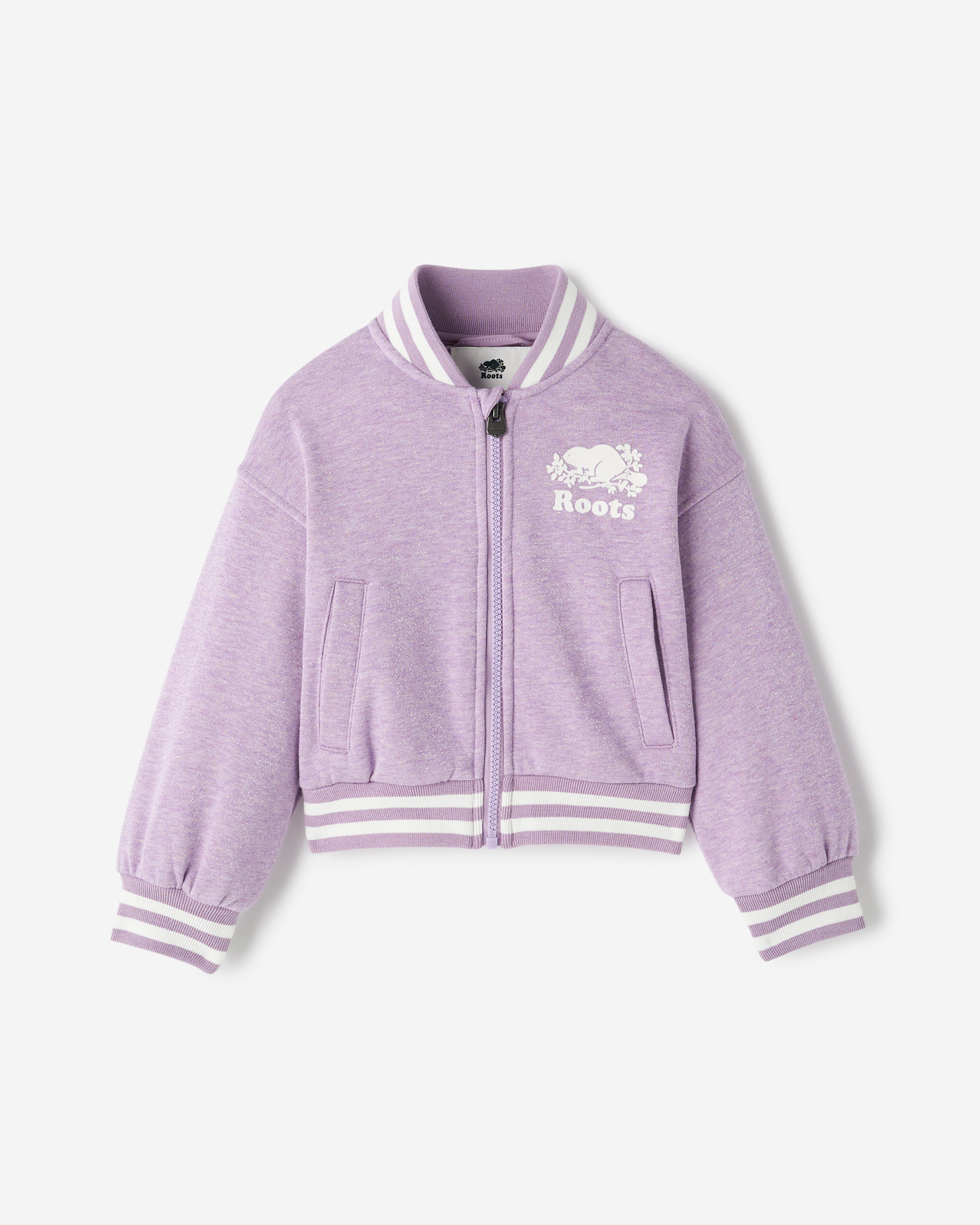 Toddler Girls Cooper Sparkle Varsity Jacket