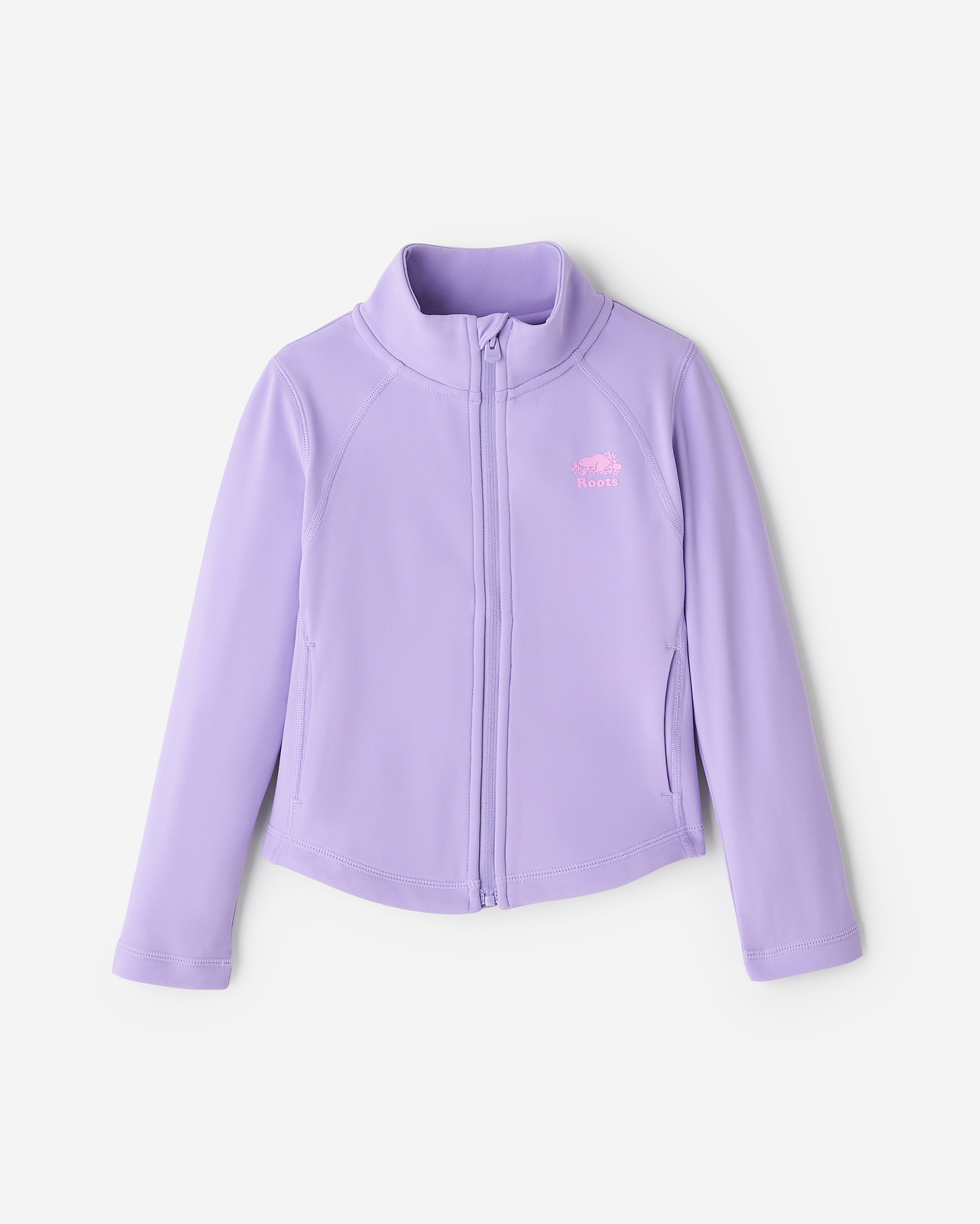 Toddler Girls Active Warm Track Jacket - Violet Tulip