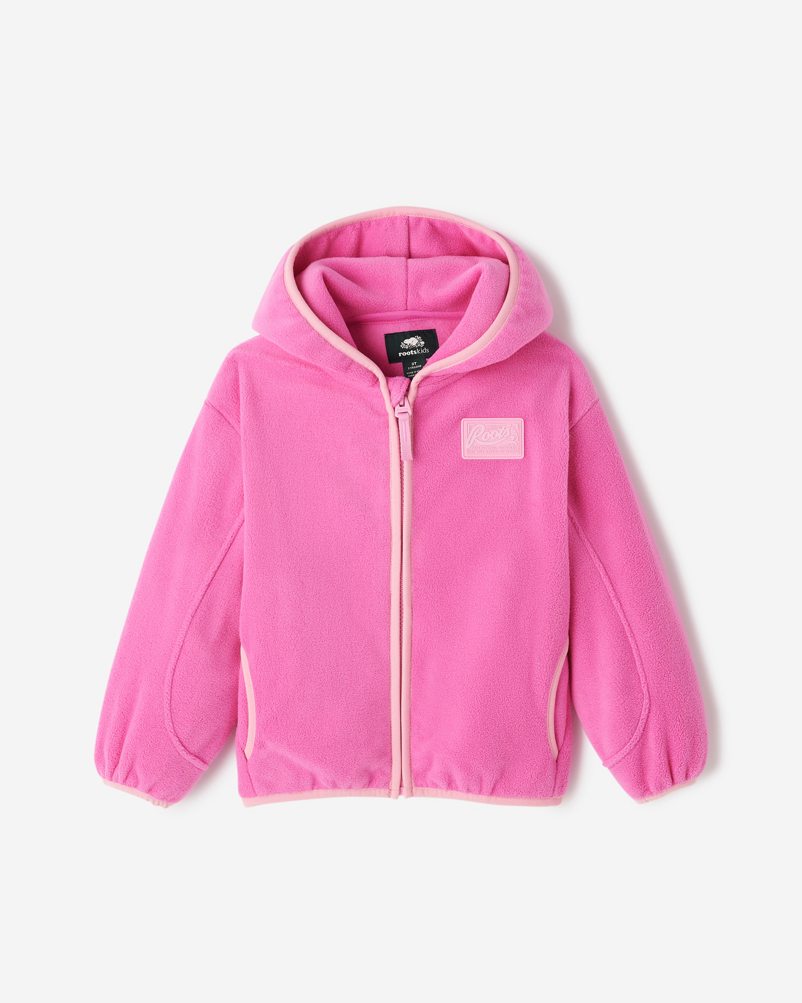 Toddler Active Microfleece Full Zip Hoodie - Ultra Pink