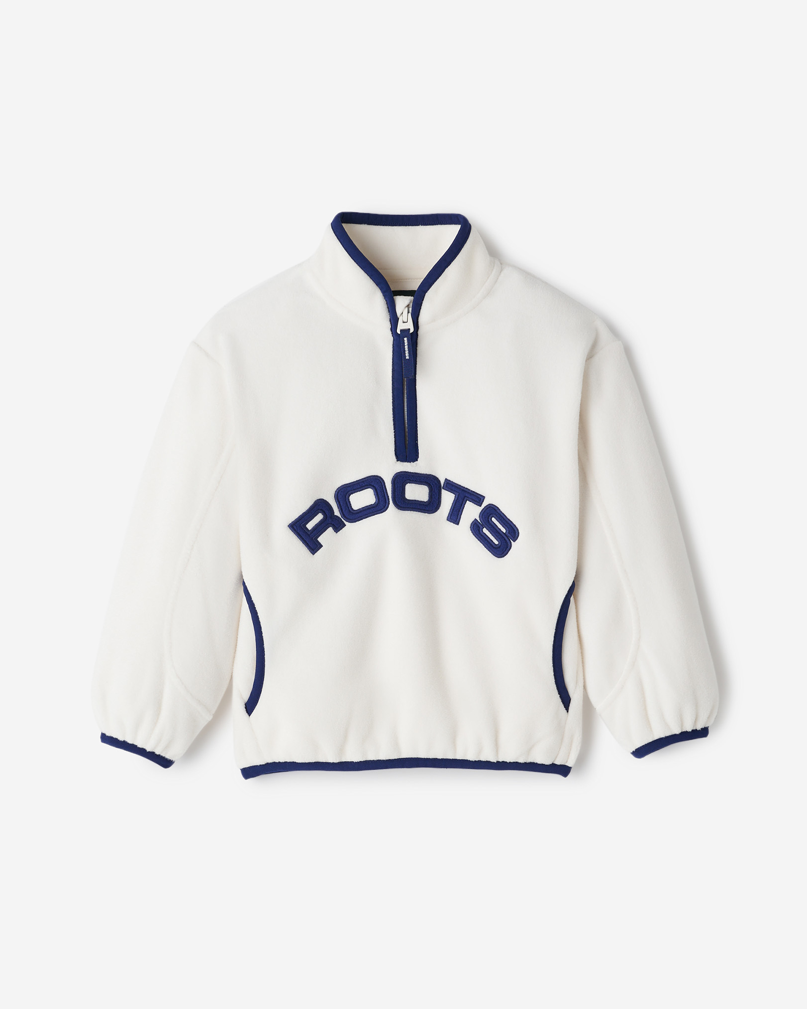 Toddler Active Microfleece Quarter Zip - Egret