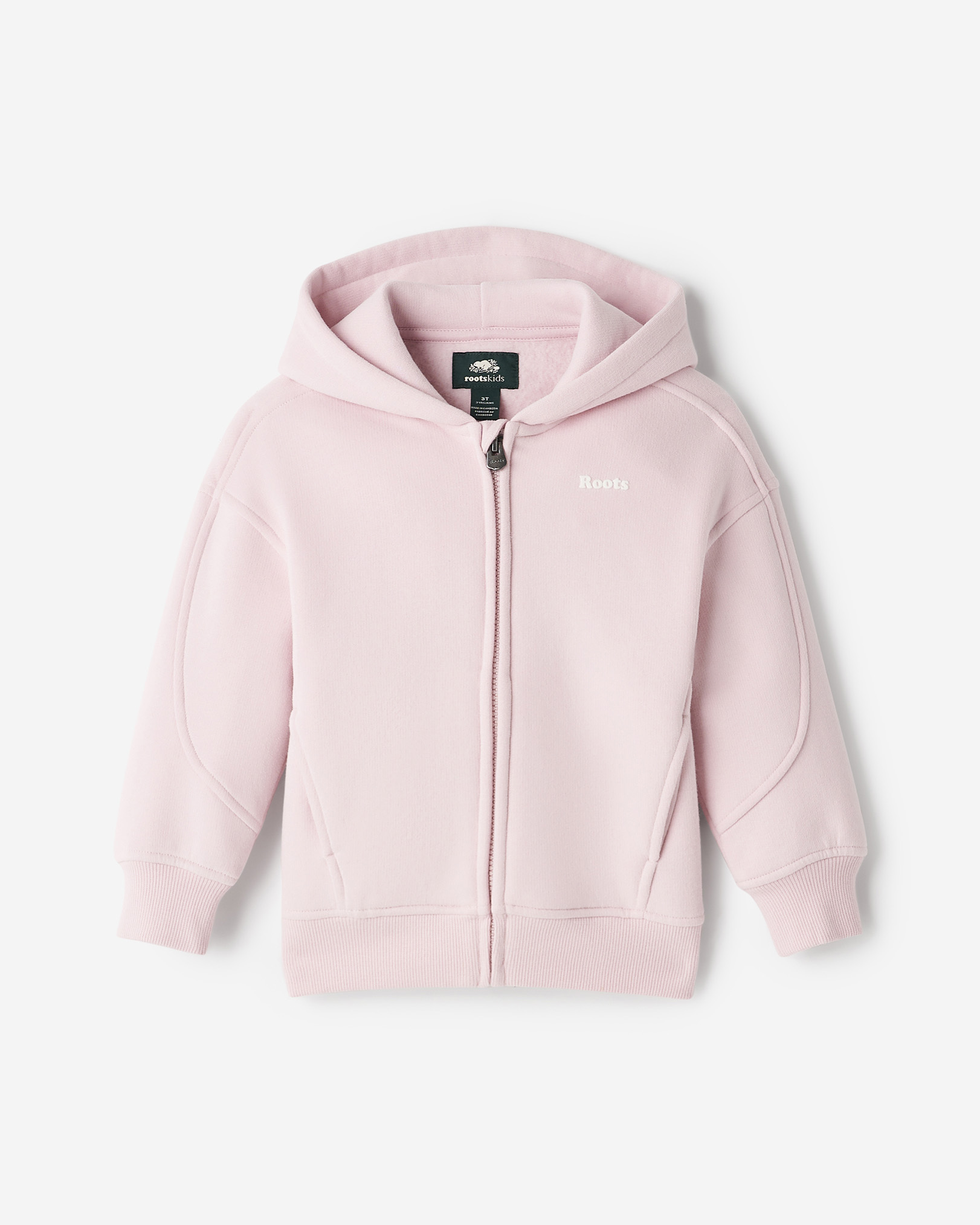 Toddler Cloud Full Zip Hoodie - Pink Lily
