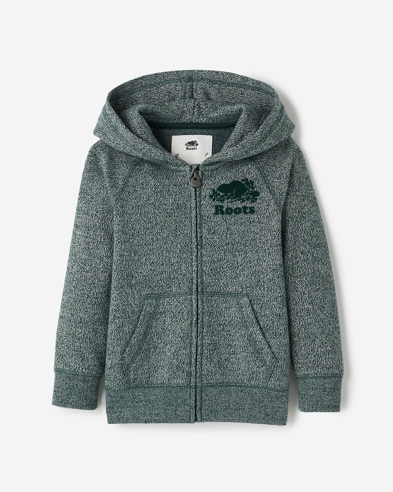 Toddler Organic Original Terry Full Zip Hoodie - Varsity Green Pepper