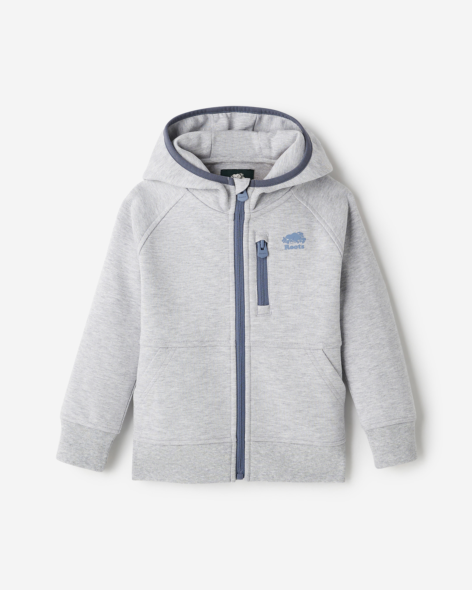 Toddler Recover Interlock Full Zip Hoodie - Heather Grey