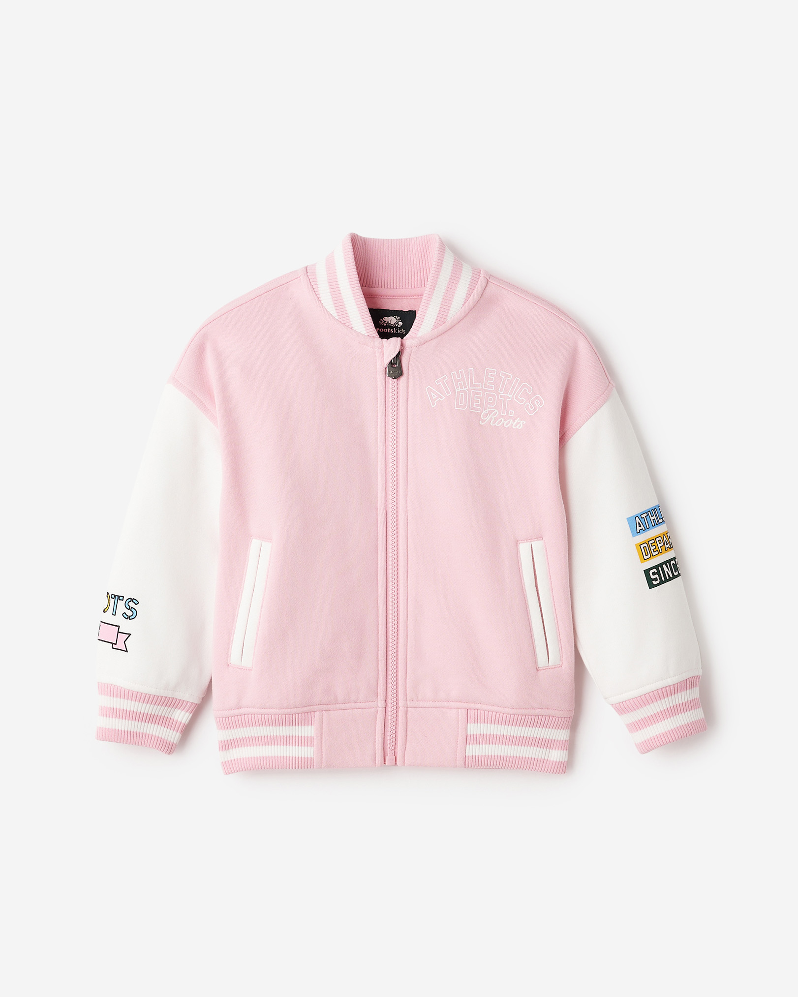 Toddler Athletics Department Varsity Jacket - Pink Dew