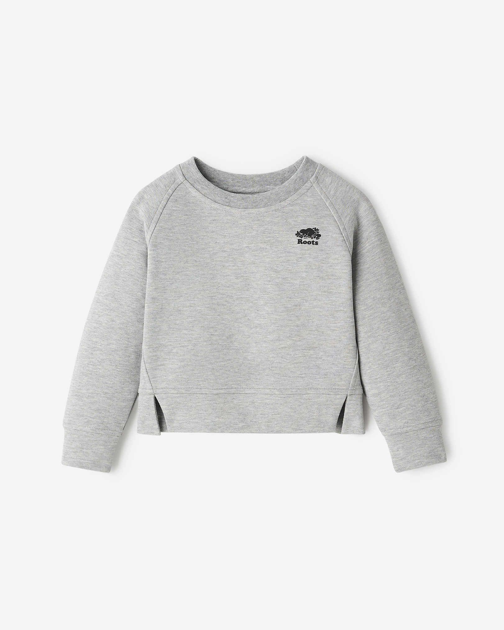 Toddler Girls Recover Interlock Crew - Medium Heather Grey