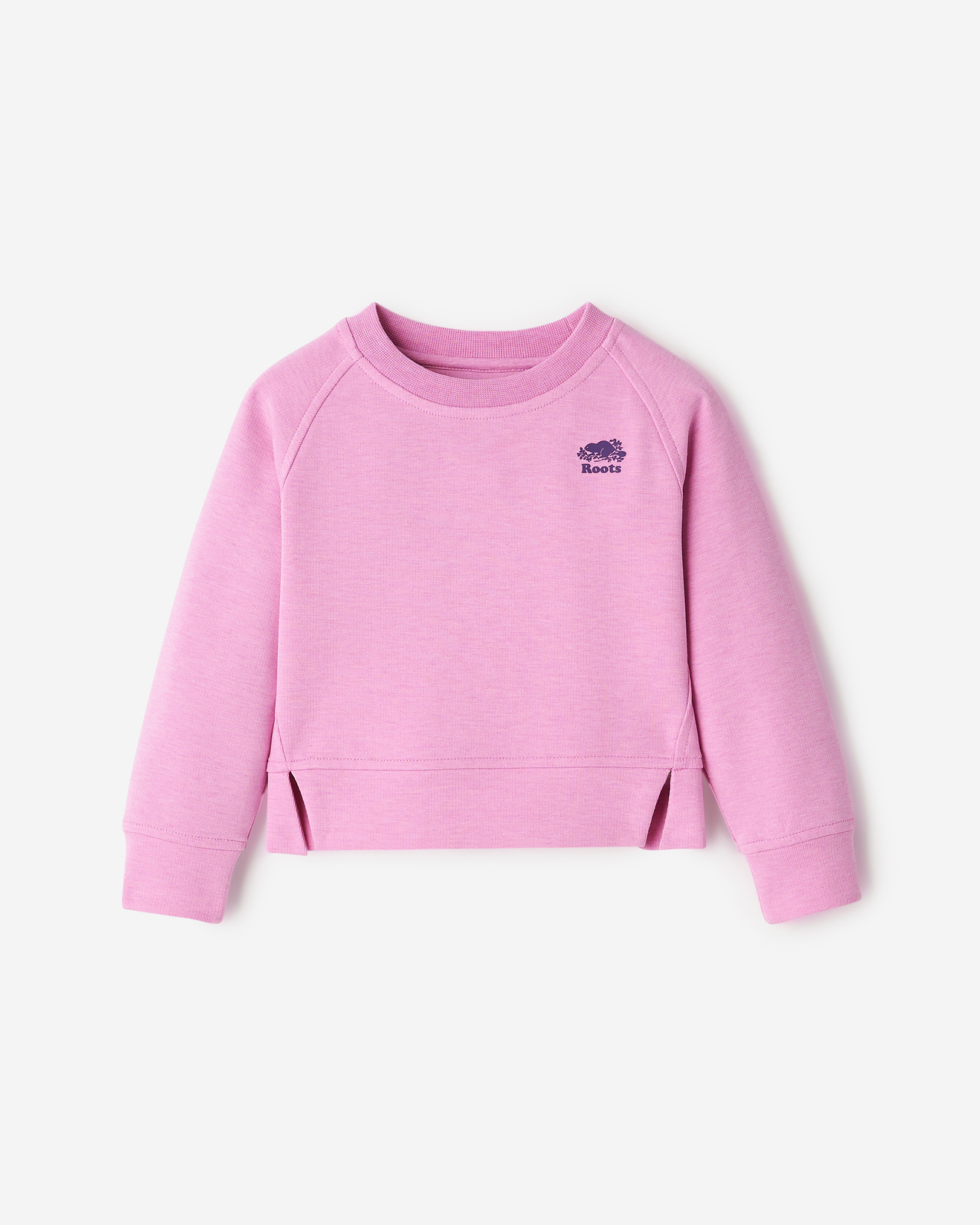 Toddler Girls Recover Interlock Crew - Electric Violet Mix