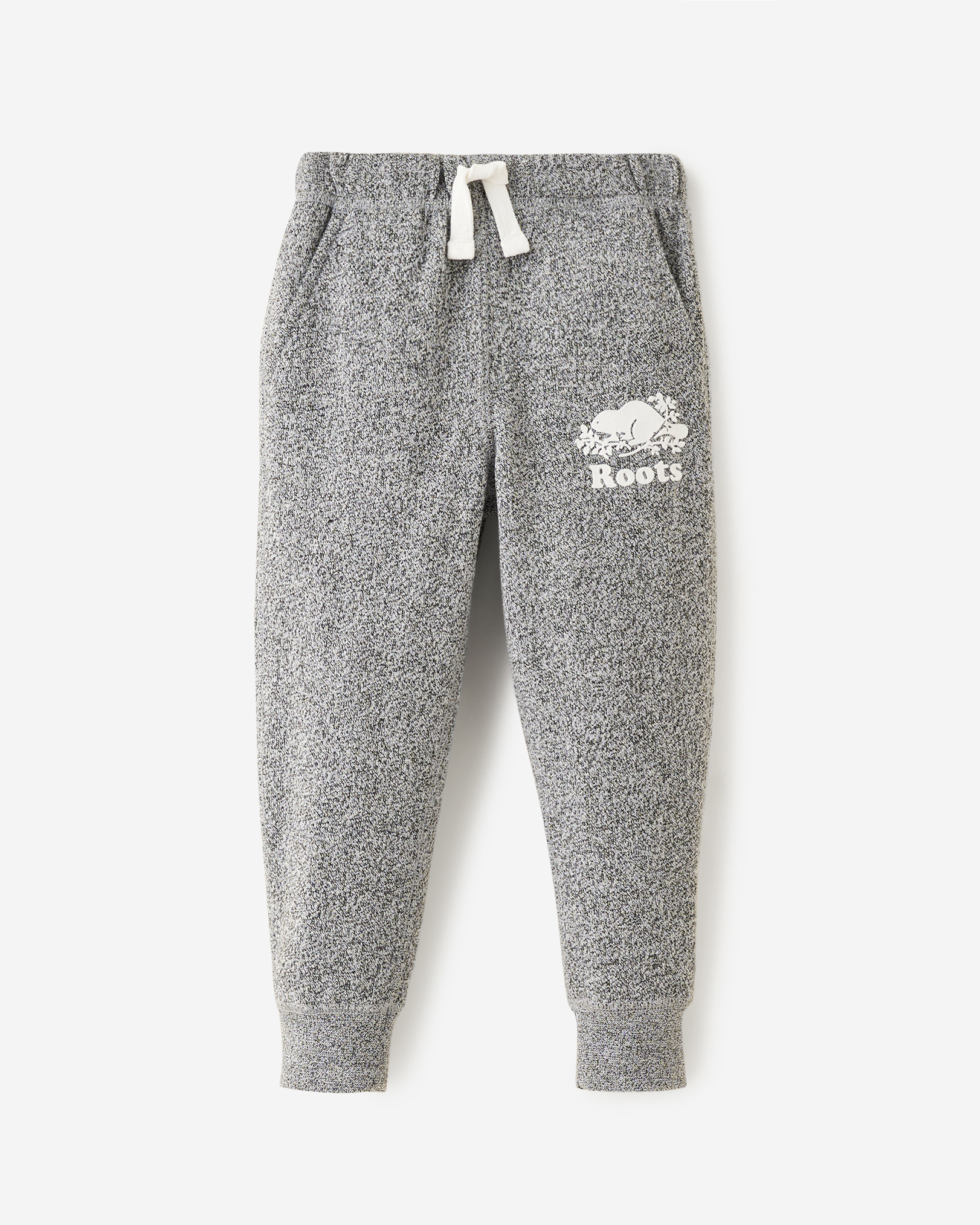 Toddler Boys Organic Park Slim Sweatpant - Salt & Pepper