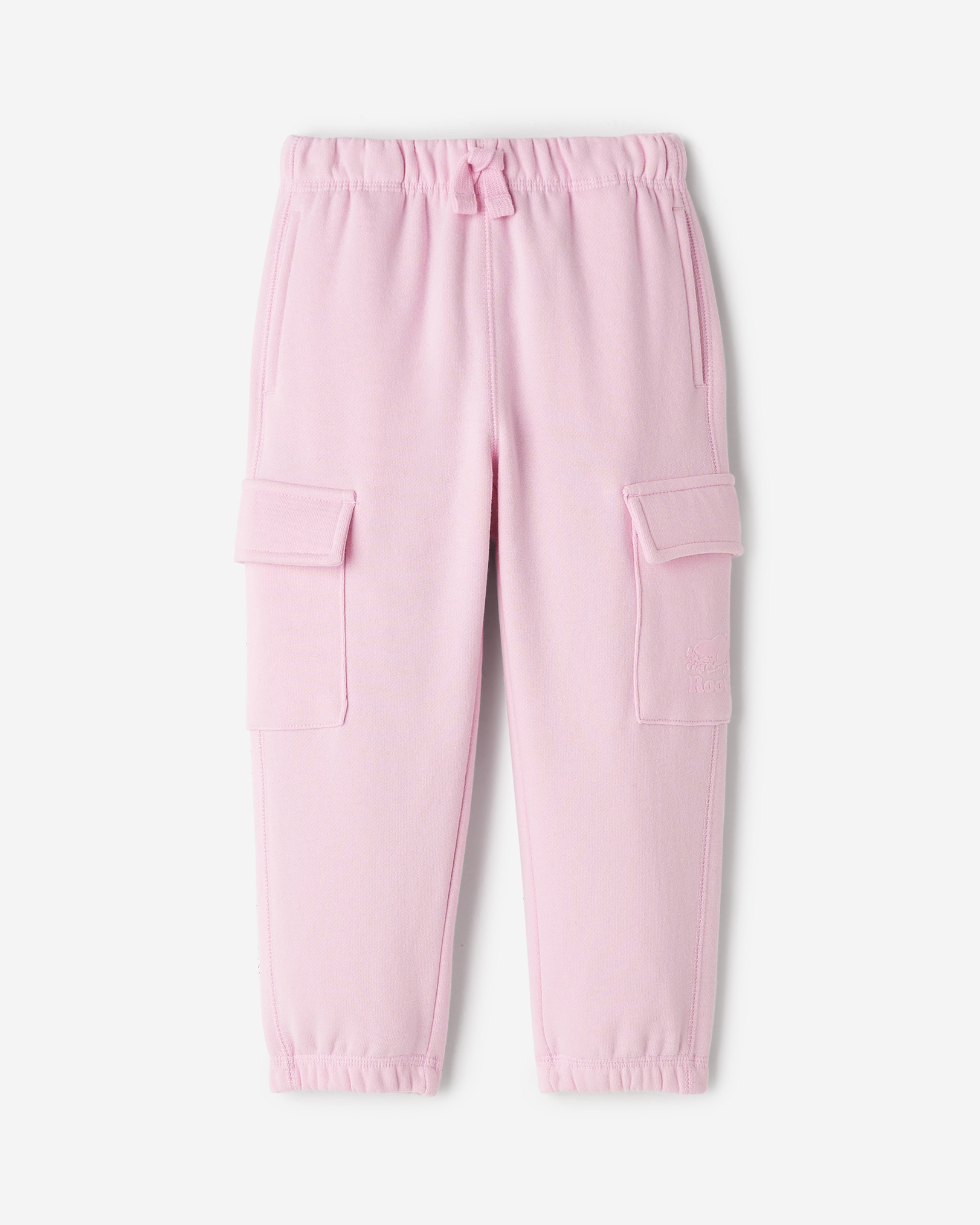 Toddler Organic Cooper Relaxed Cargo Sweatpant - Feather Pink