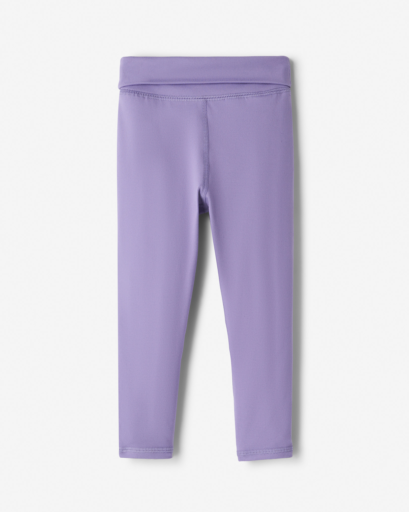 Toddler Girls Active Fold Over Ankle Legging - Plum Blossom Toddler Girls Active Fold Over Ankle Legging - Plum Blossom