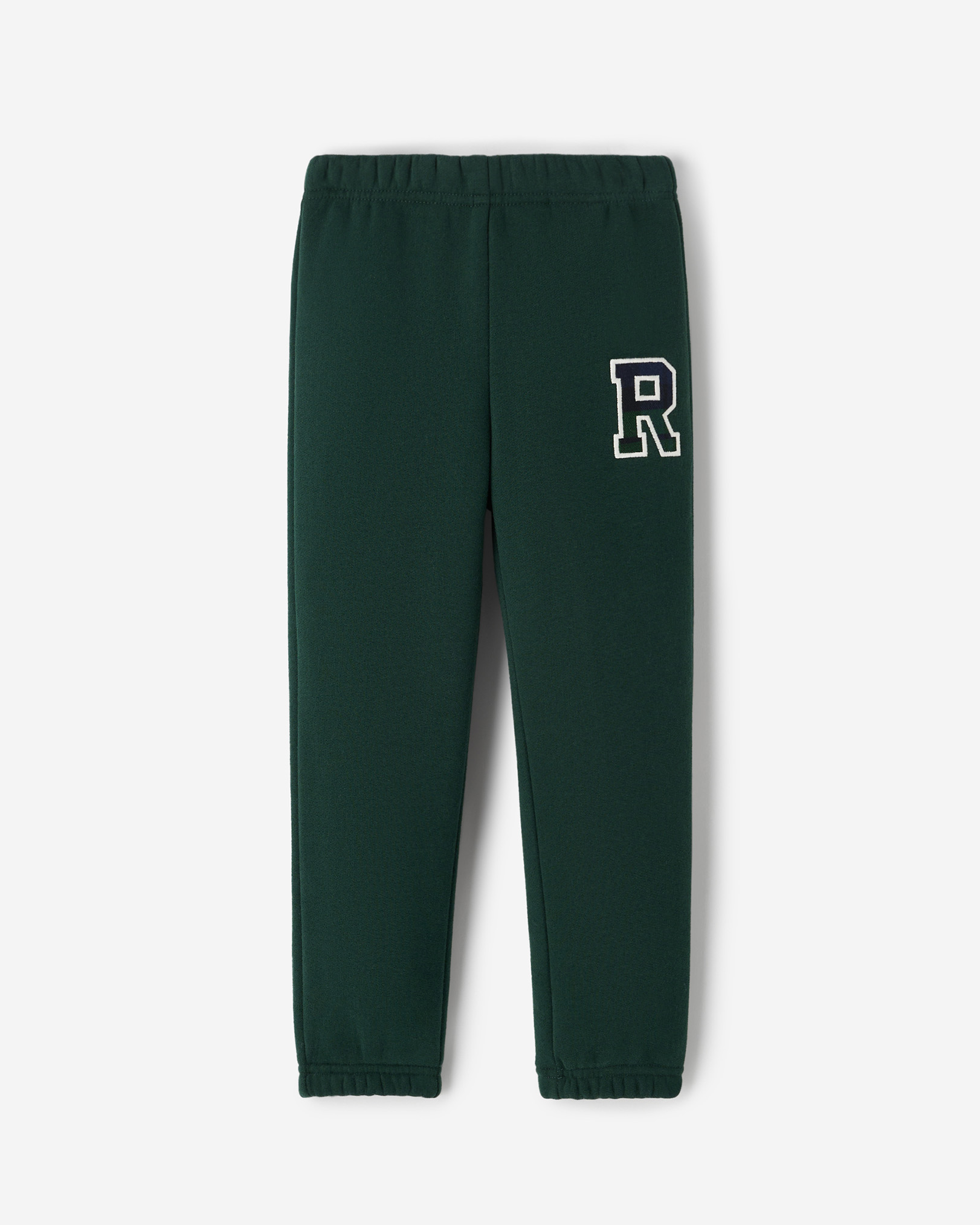 Toddler Plaid Applique Sweatpant - Varsity Green