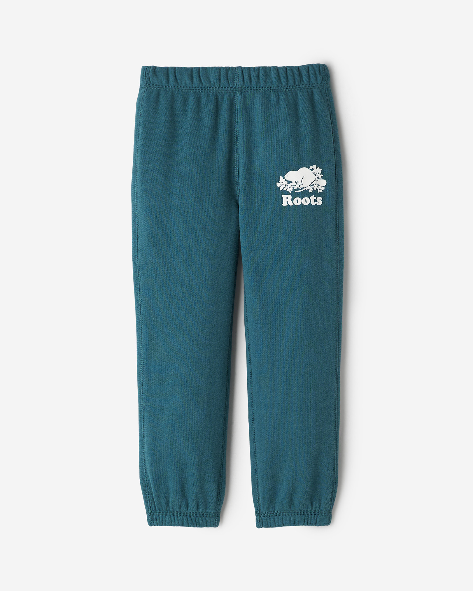Pantalon original en molleton de coton bio pour tout-petits - Sarcelle Pantalon original en molleton de coton bio pour tout-petits - Sarcelle