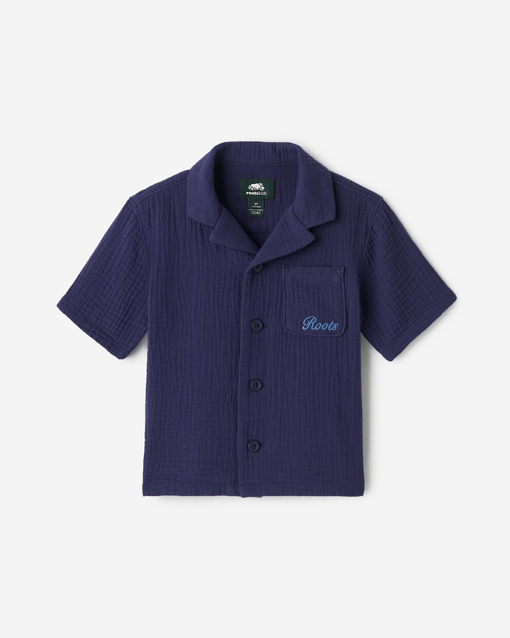 Chemise Camp Isla pour tout-petit - Encre Indigo