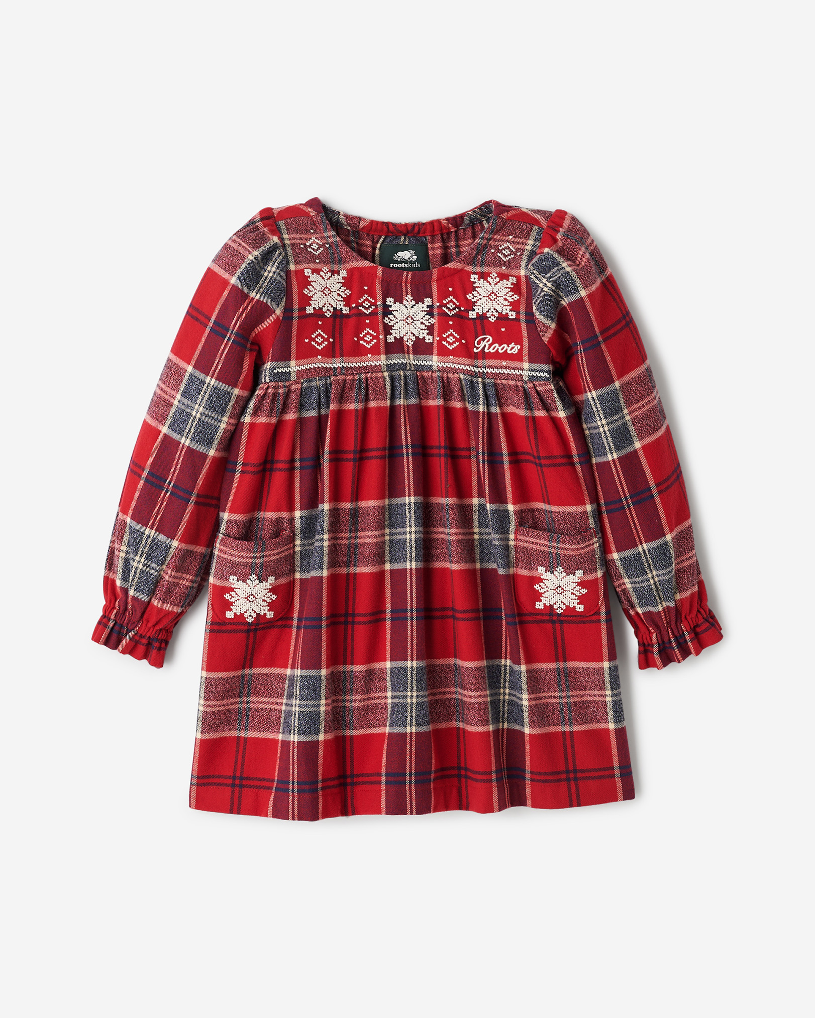 Toddler Girls Plaid Tidings Dress Toddler Girls Plaid Tidings Dress
