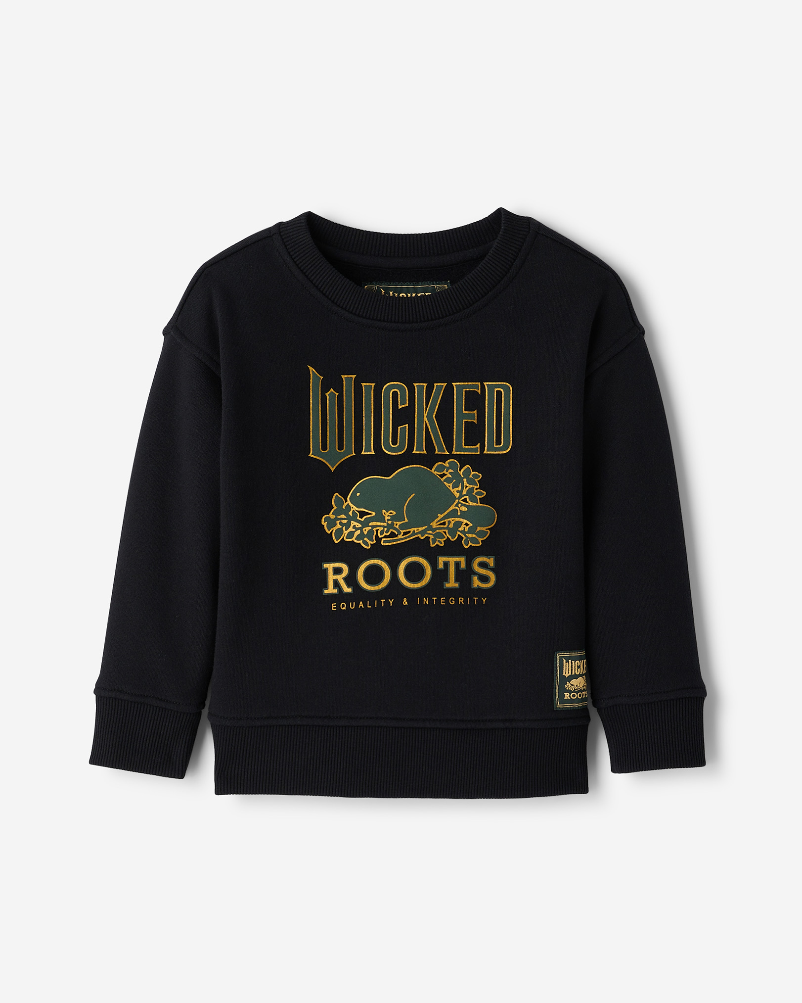 Toddler Roots X Wicked Crew Sweatshirt - Black Toddler Roots X Wicked Crew Sweatshirt - Black