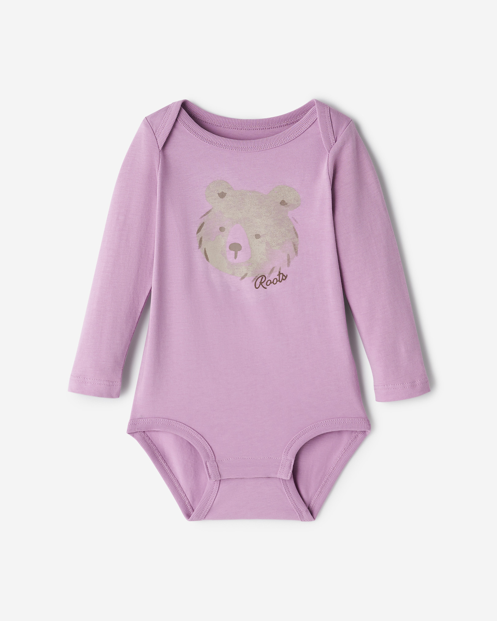 Baby Animal Bodysuit - Lavender Herb
