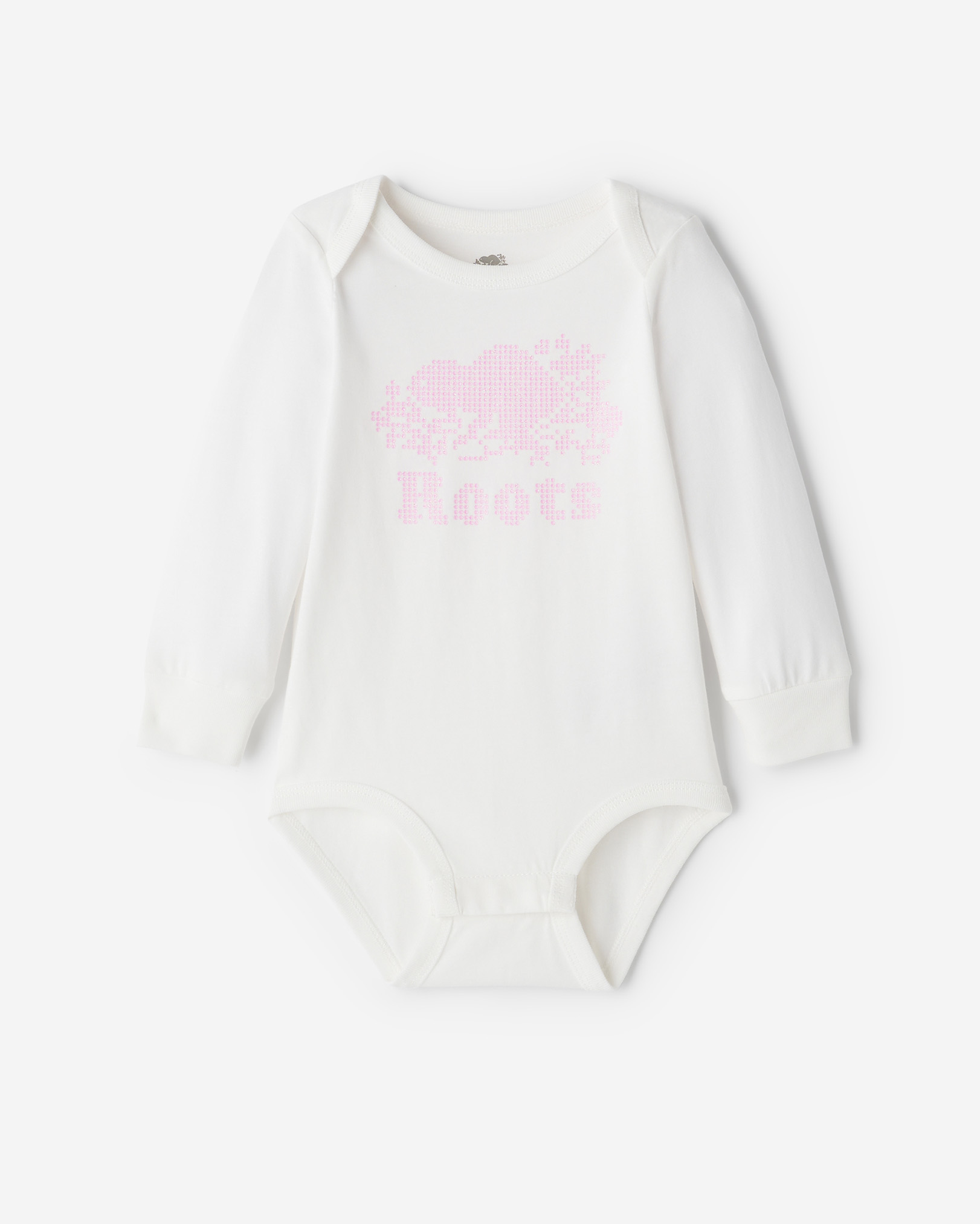 Baby Organic Cooper Beaver Bodysuit - Egret