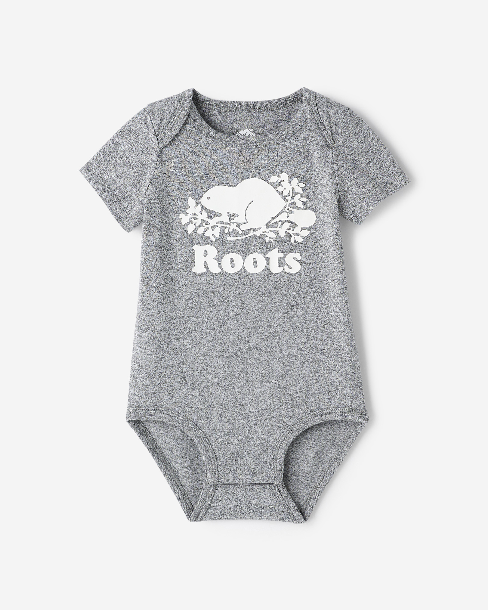 Baby Organic Original Cooper Beaver Bodysuit - Salt & Pepper