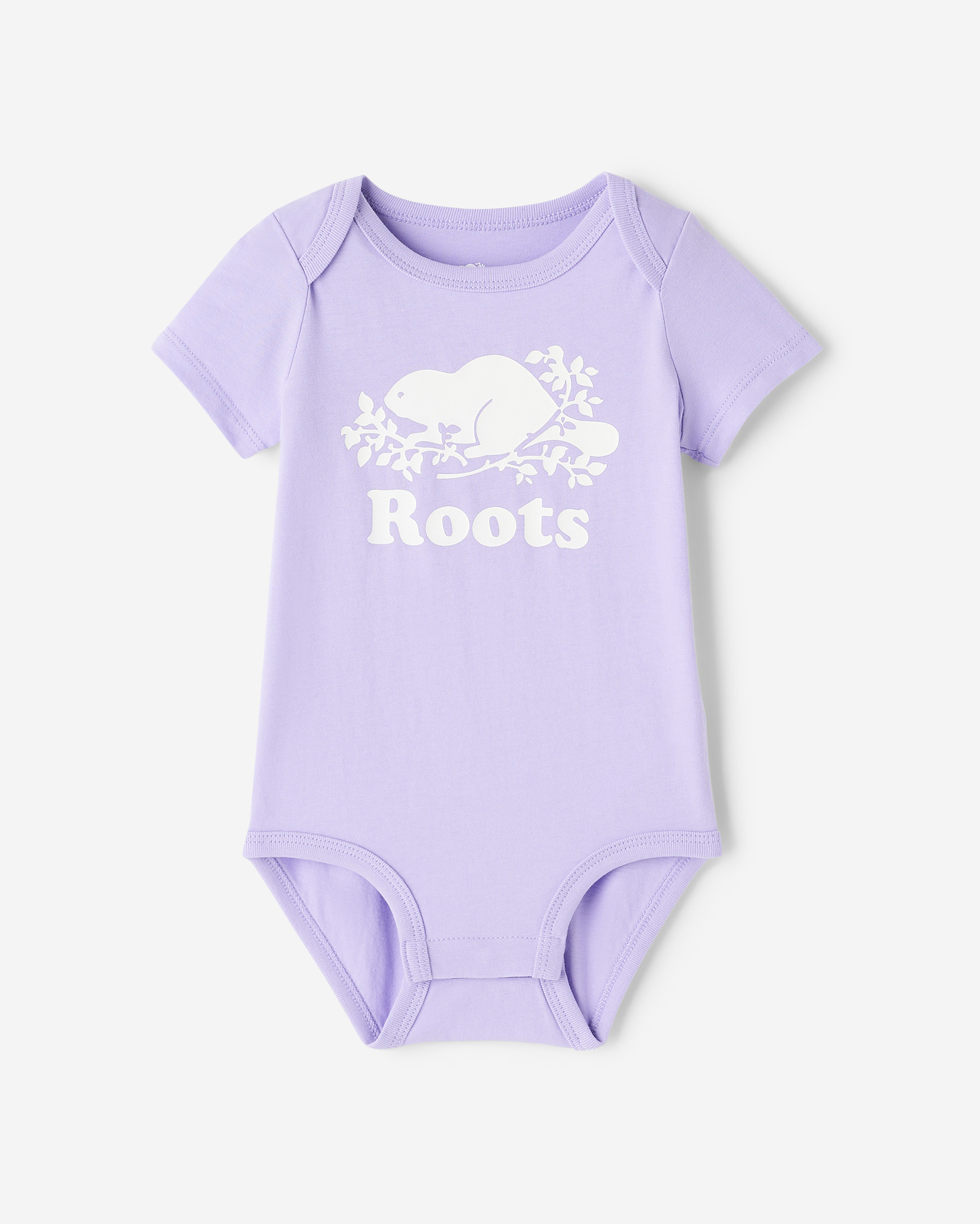 Baby Organic Original Cooper Beaver Bodysuit - Lavender