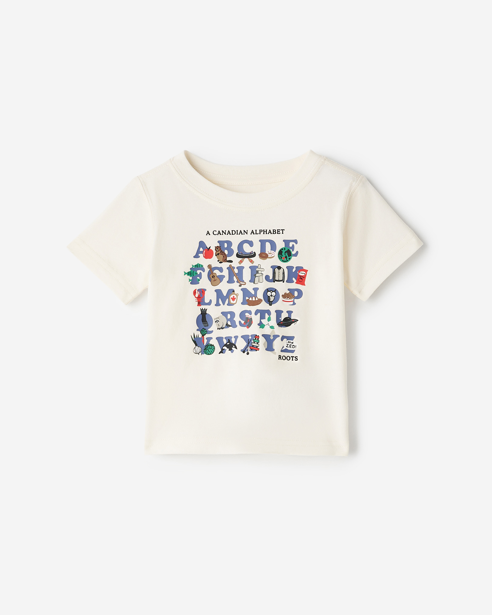 Baby ABC Of Canada T-Shirt - Egret
