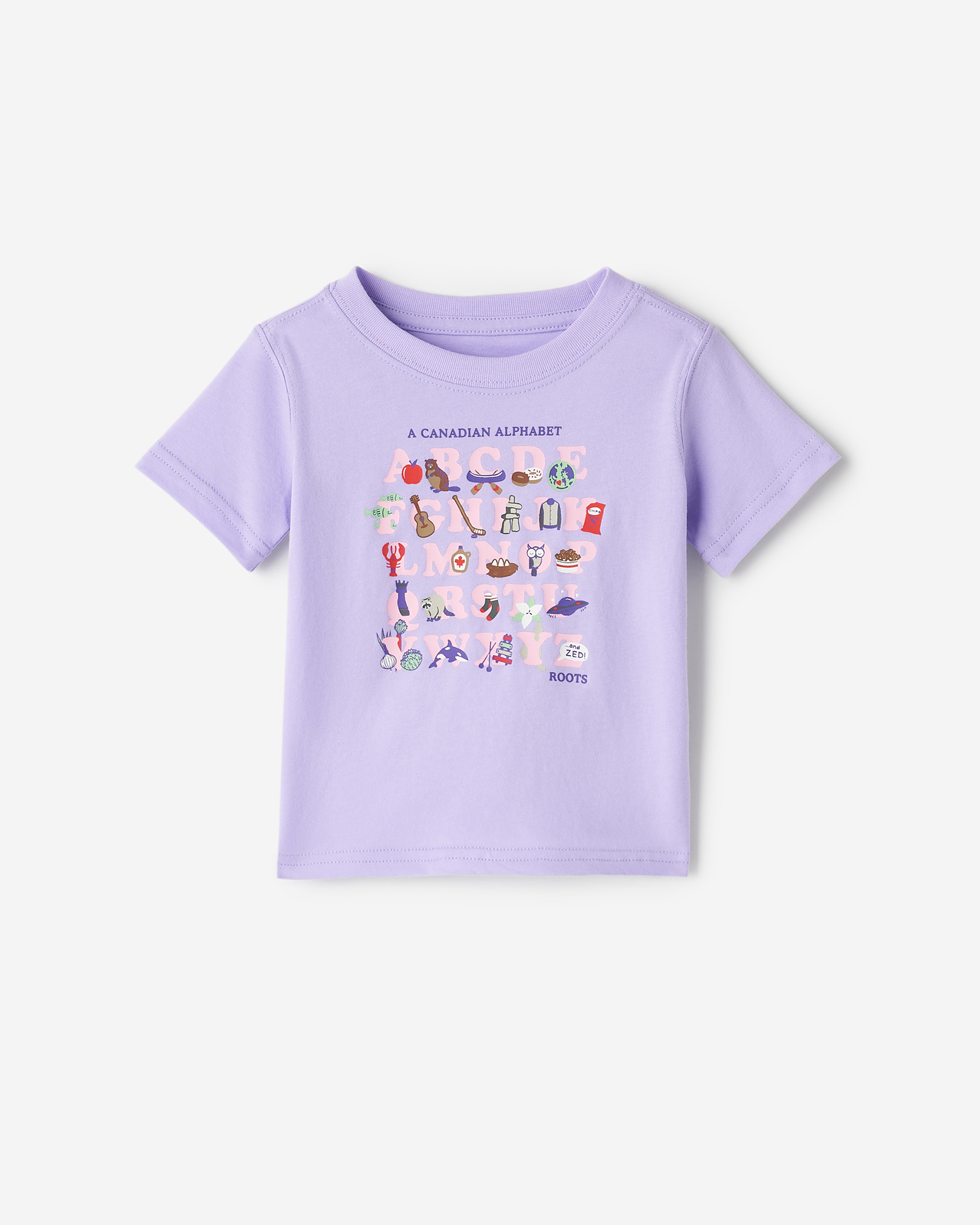 Baby ABC Of Canada T-Shirt - Lavender