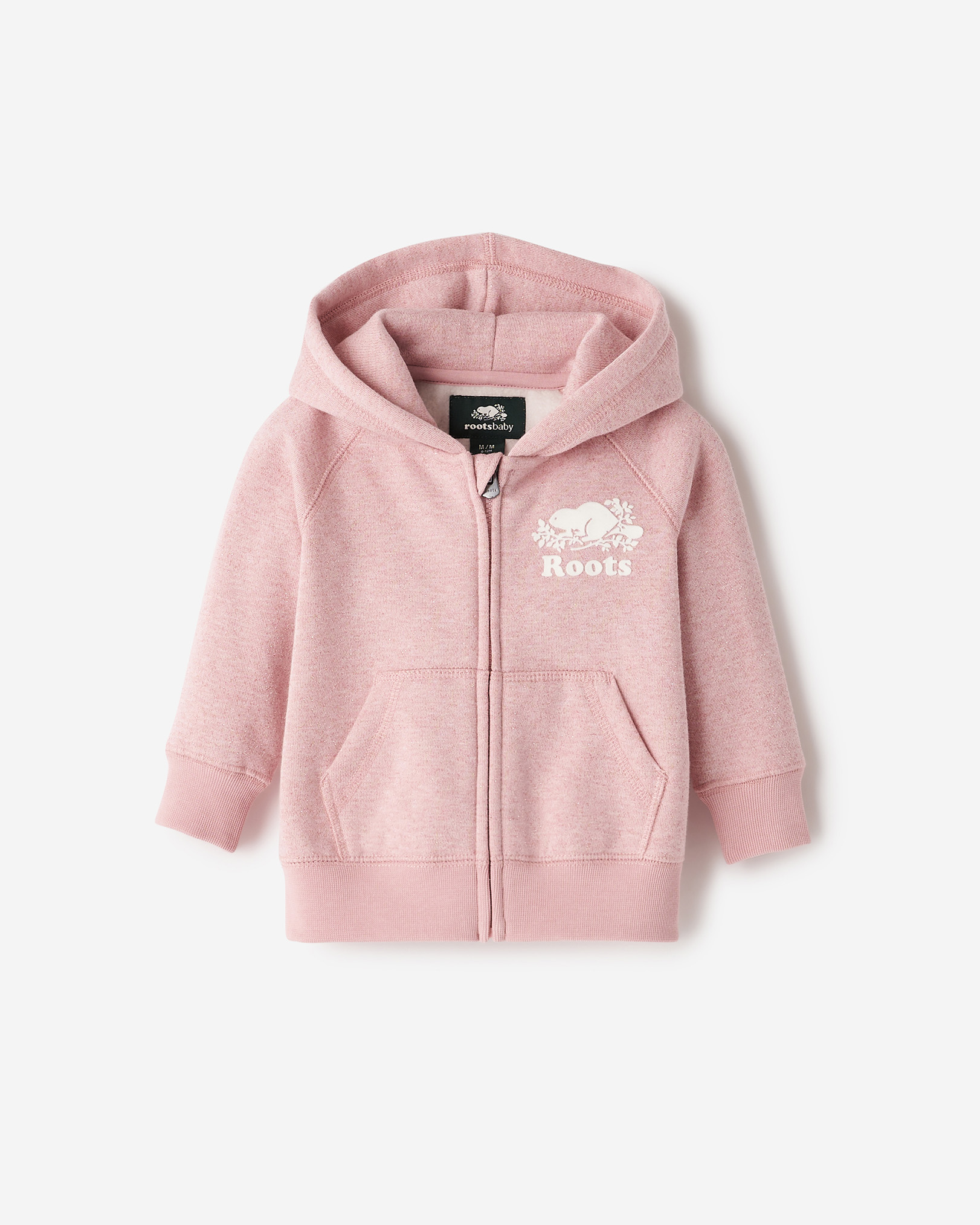 Baby Original Sparkle Zip Hoodie - Light Pink Mix Baby Original Sparkle Zip Hoodie - Light Pink Mix