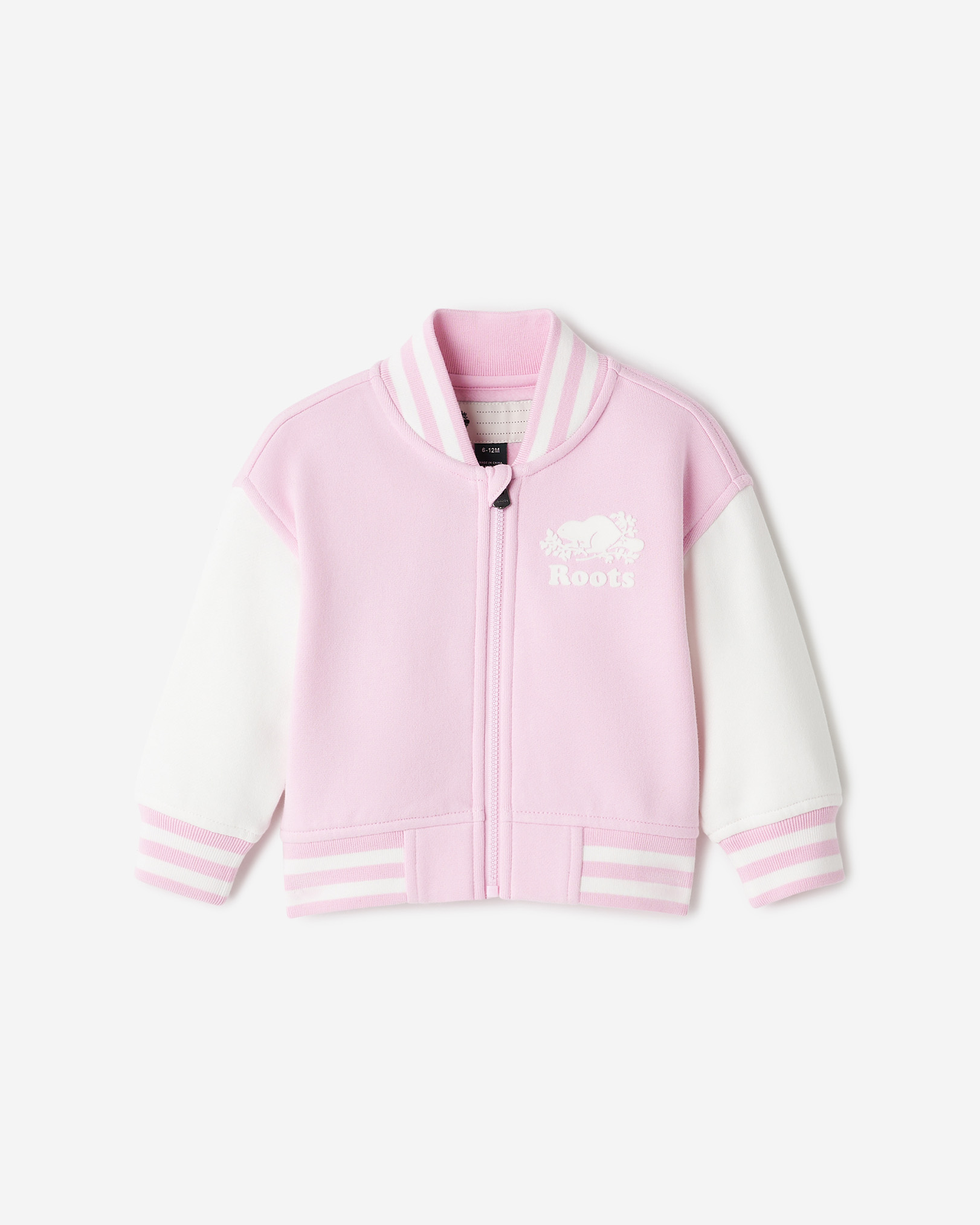Baby Varsity Jacket - Feather Pink