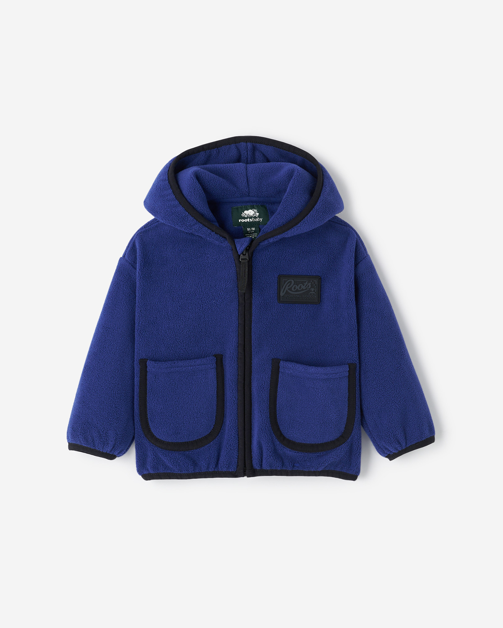 Baby Microfleece Full Zip Hoodie - Beacon Blue