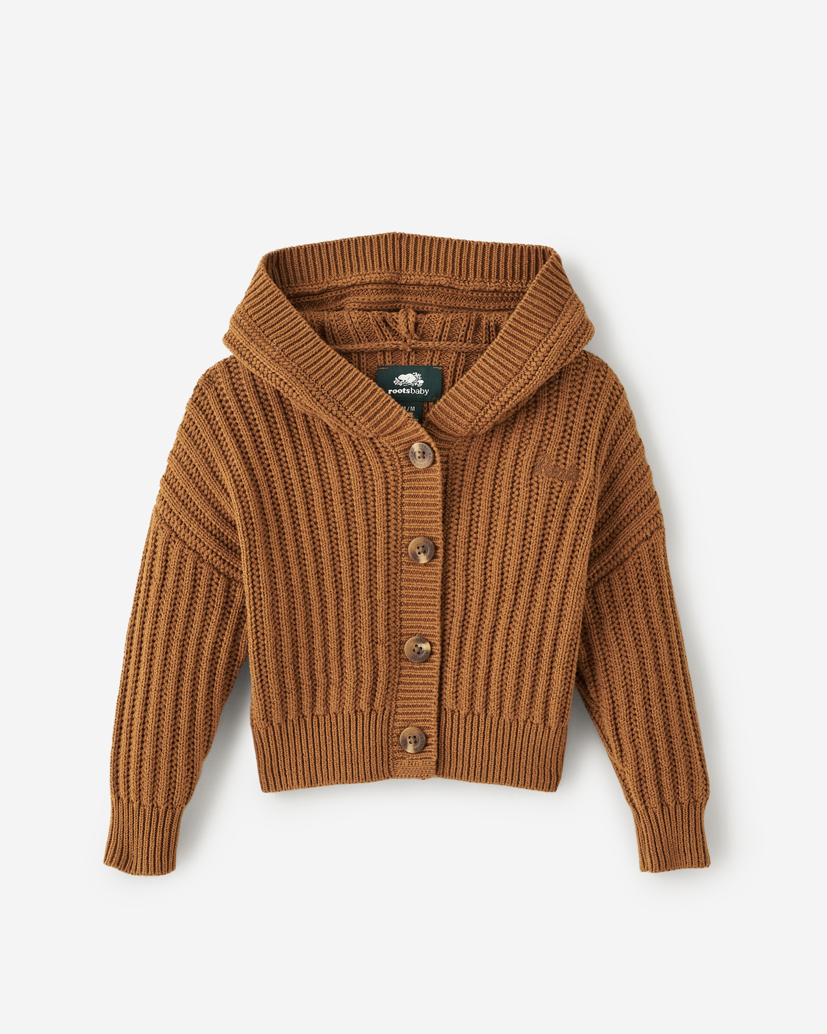 Baby Bear Cardigan - Tannery Brown