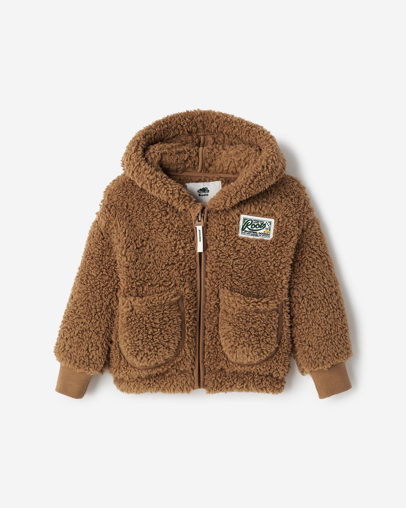 Baby Creekside Shearling Fleece Full Zip Hoodie - Cocoa Crème