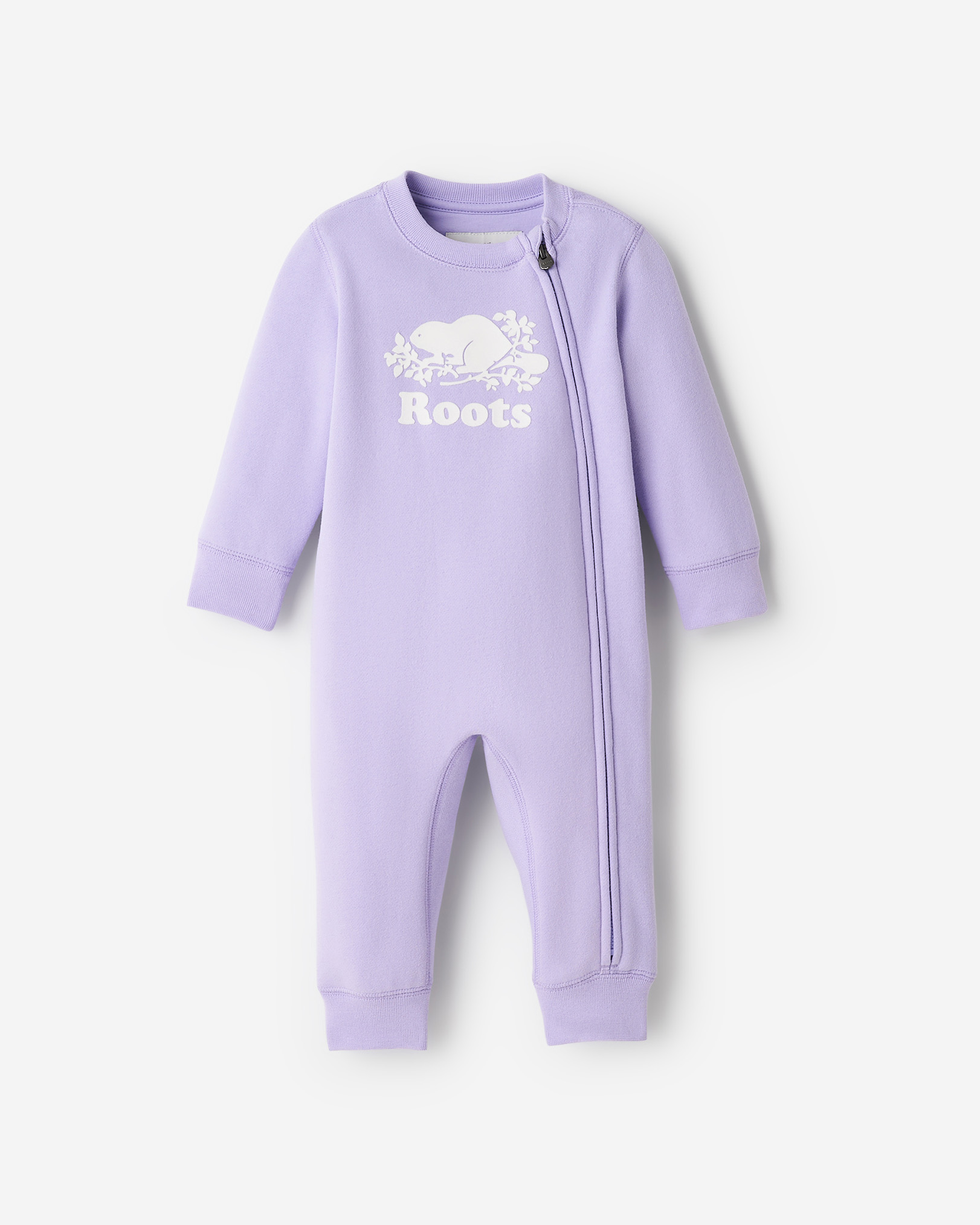 Baby Organic Original Cooper Beaver Romper - Lavender
