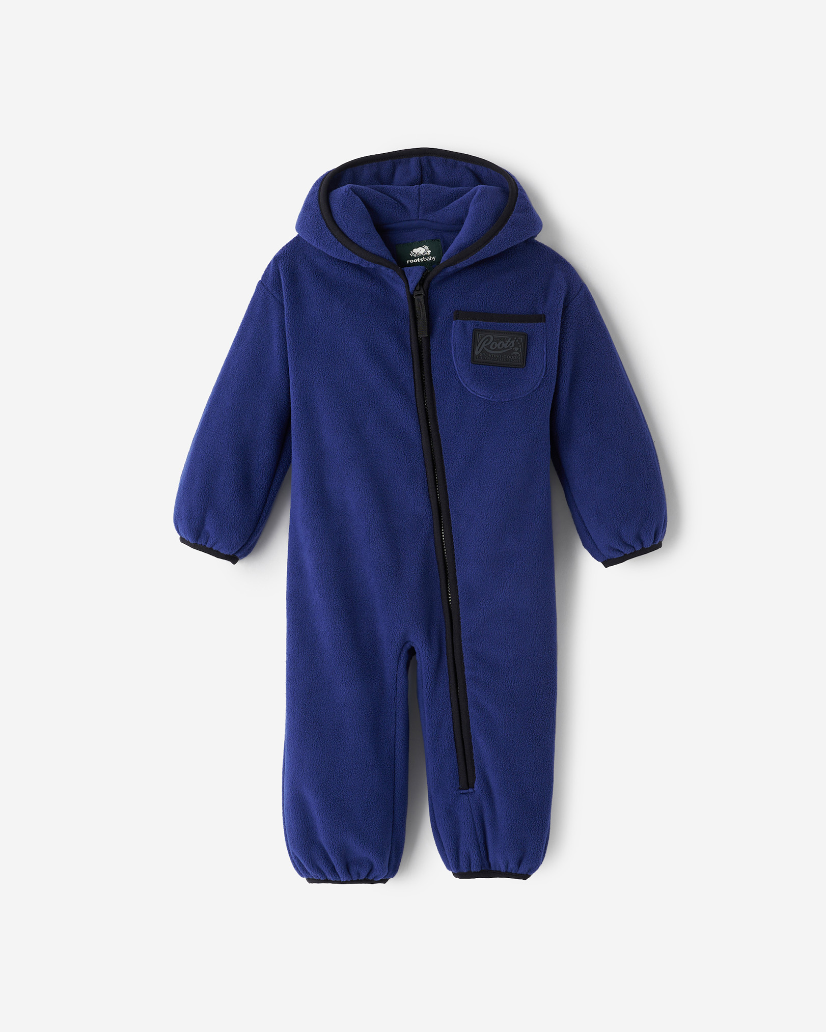 Baby Microfleece Romper - Beacon Blue
