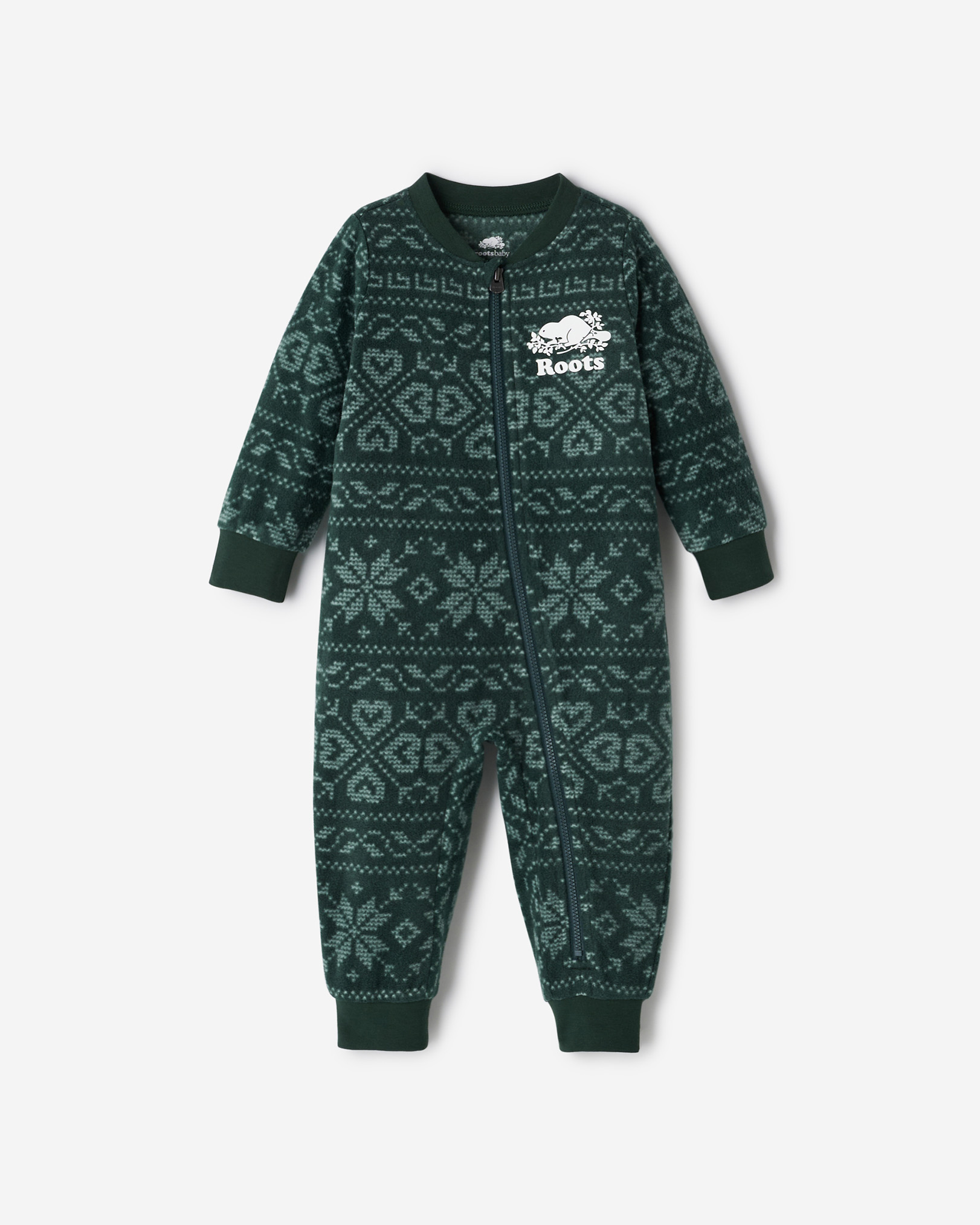 Baby Microfleece Sleeper - Varsity Green Baby Microfleece Sleeper - Varsity Green