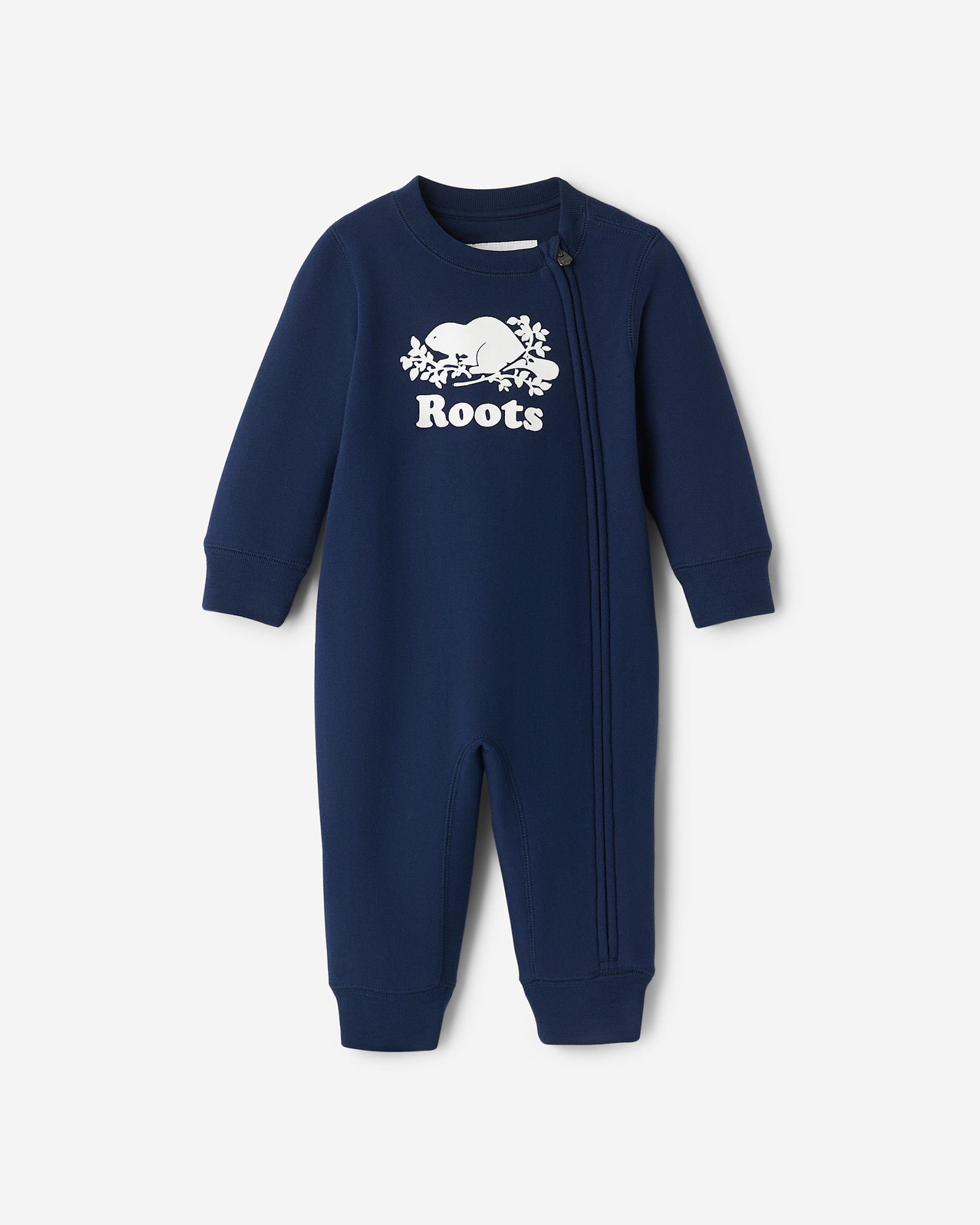 Baby Organic Original Cooper Beaver Romper - True Navy Baby Organic Original Cooper Beaver Romper - True Navy