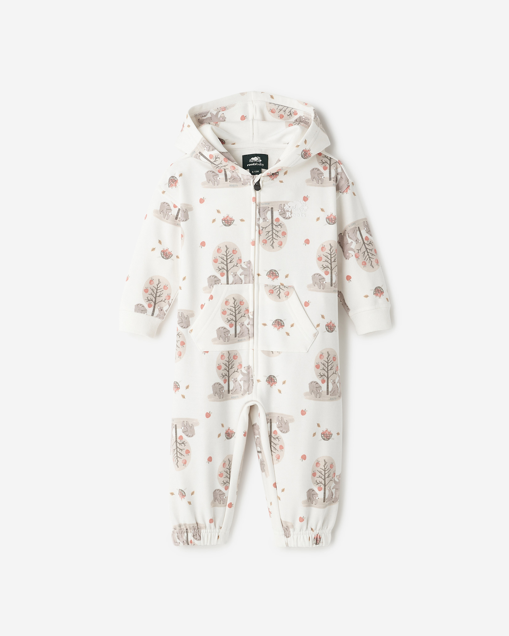 Baby Cozy Bear Romper Hoodie - Egret Baby Cozy Bear Romper Hoodie - Egret