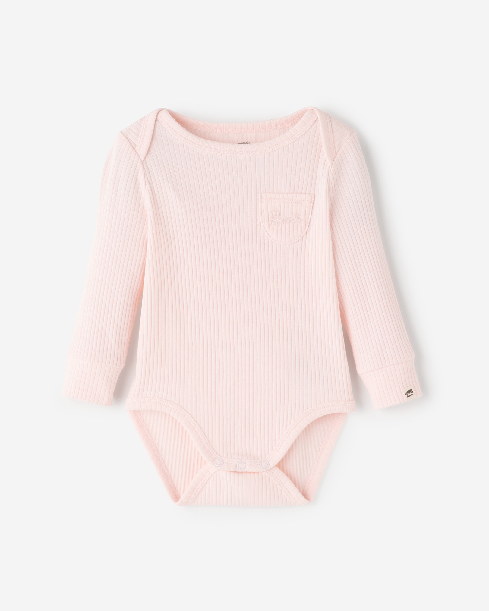 Roots Baby's First Pocket Bodysuit - Pearl Pink