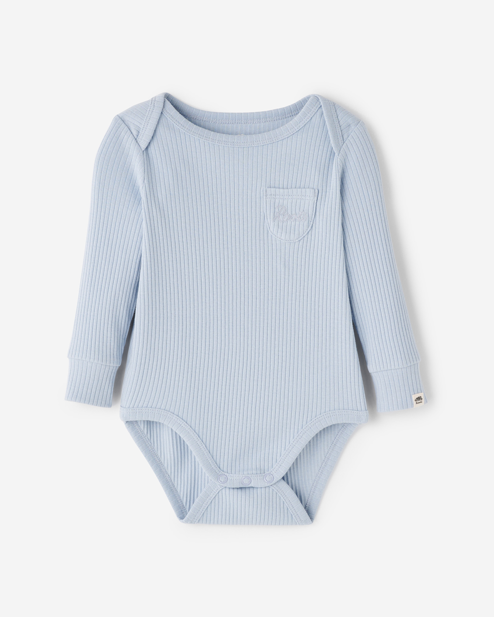 Roots Baby's First Pocket Bodysuit - Blue Fog
