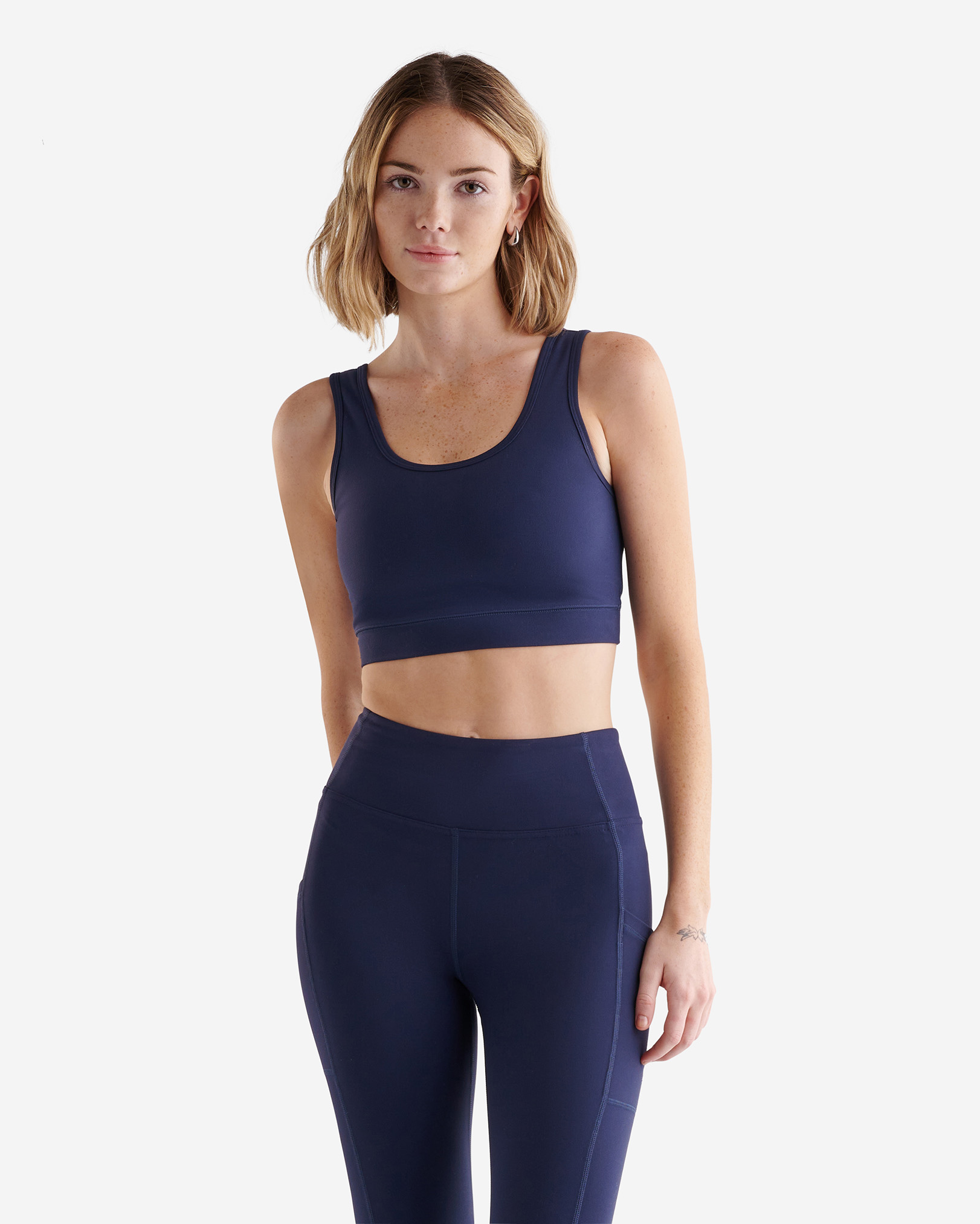 Restore Crop Tank - Navy Blazer