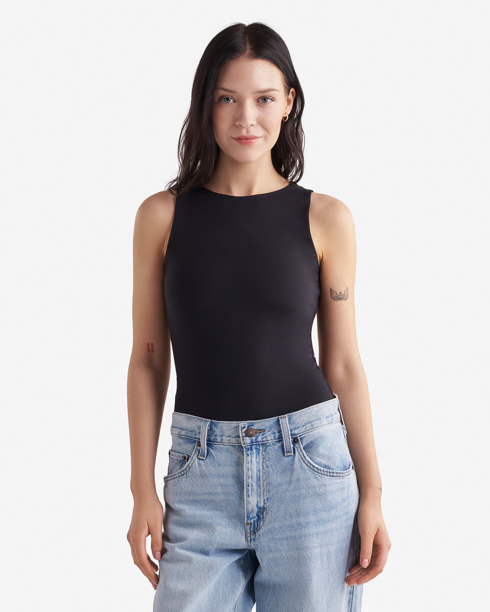Renew Tank Bodysuit - Black