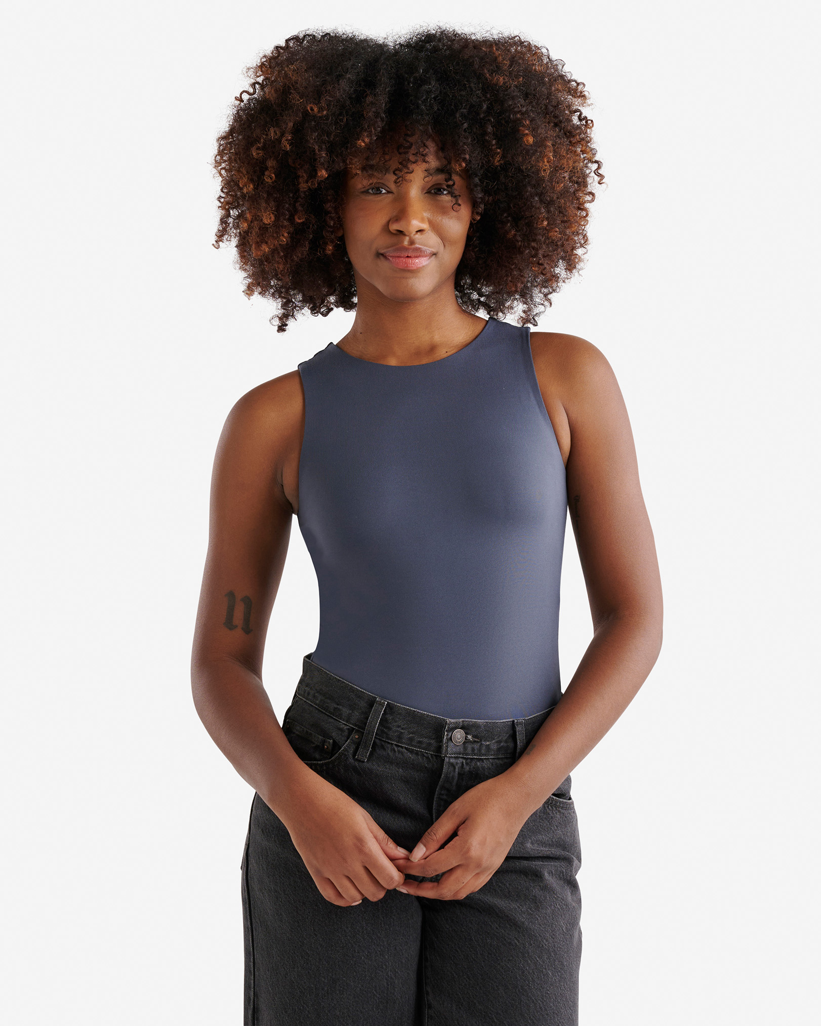 Renew Tank Bodysuit - Dusty Blue