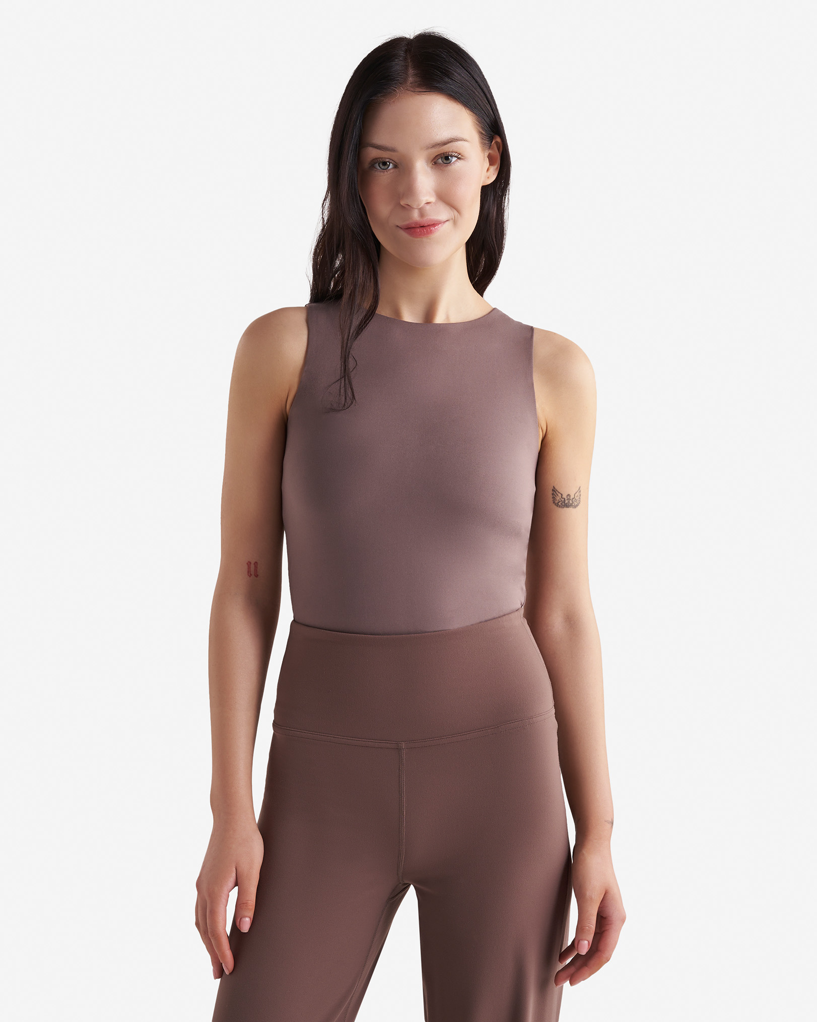 Renew Tank Bodysuit - Cinder Brown