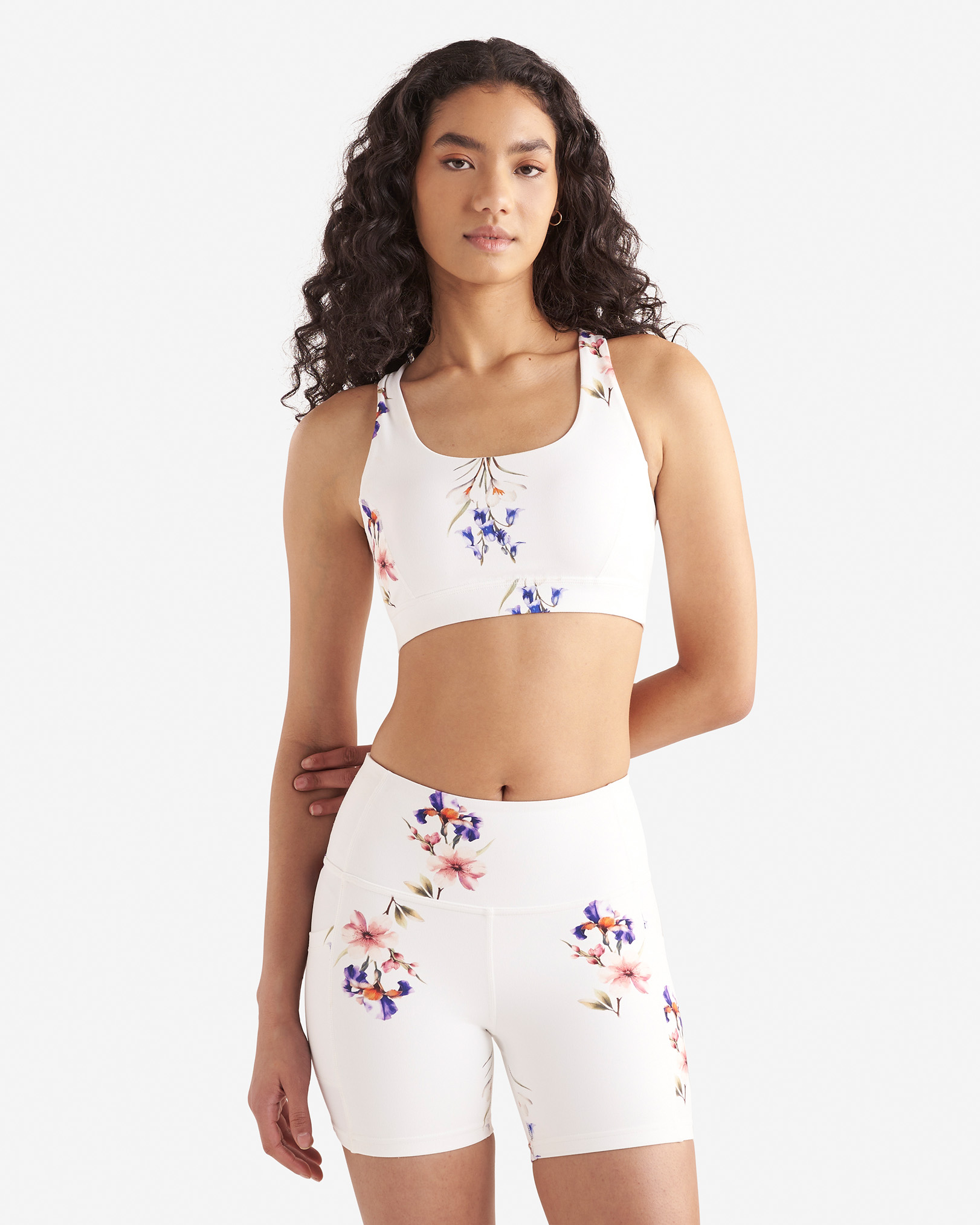 Restore Stretch Floral Sports Bra