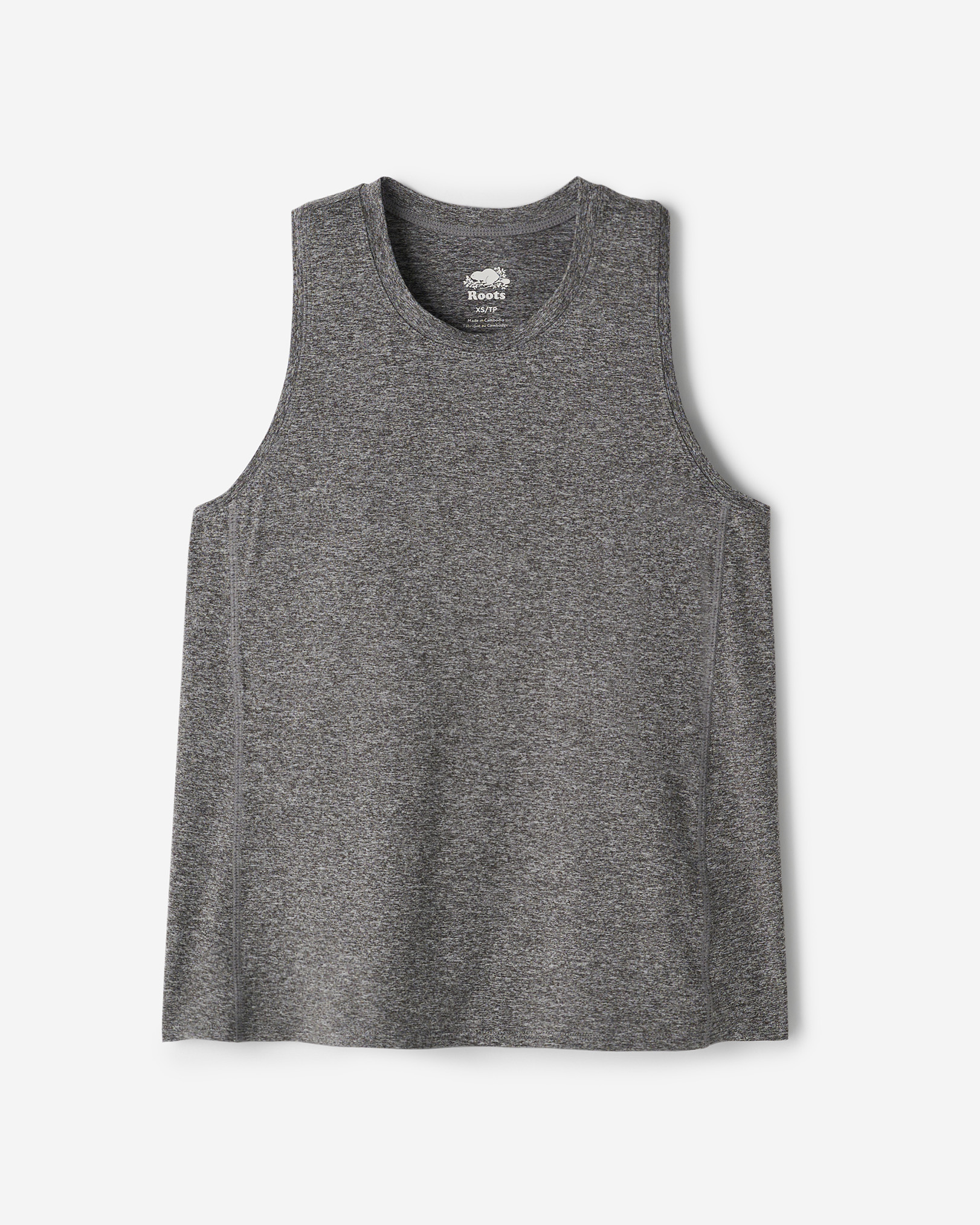 Renew Knit Racer Tank 2.0 - Salt & Pepper
