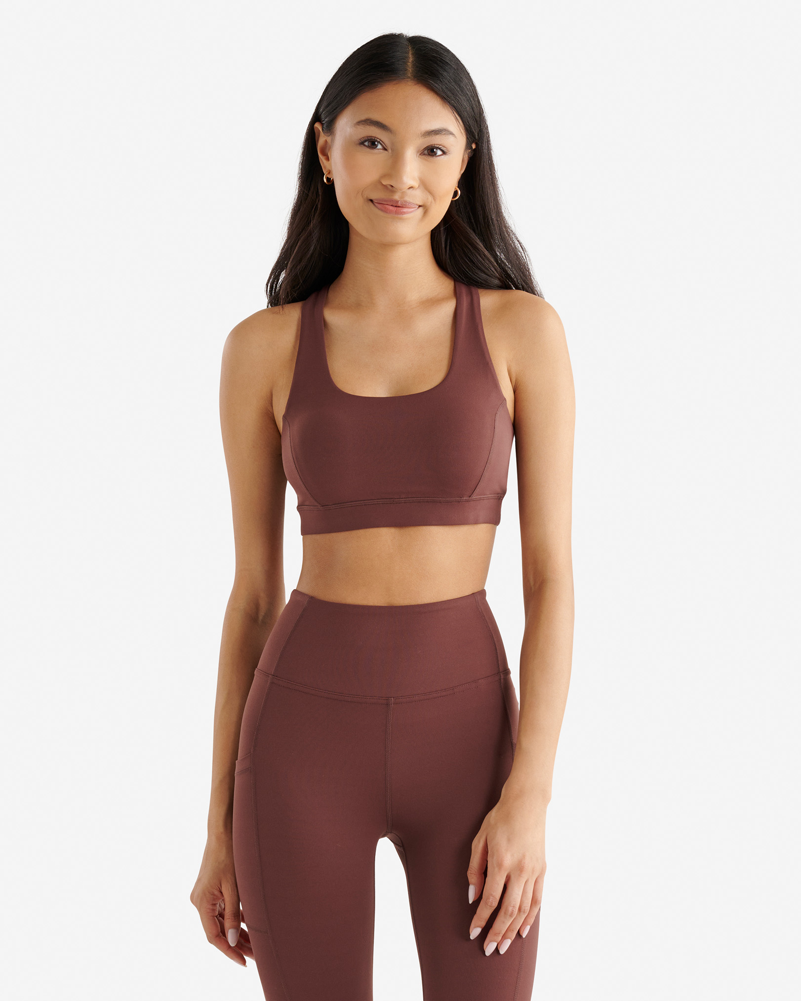 Restore Stretch Sports Bra - Hazelnut Brown Restore Stretch Sports Bra - Hazelnut Brown