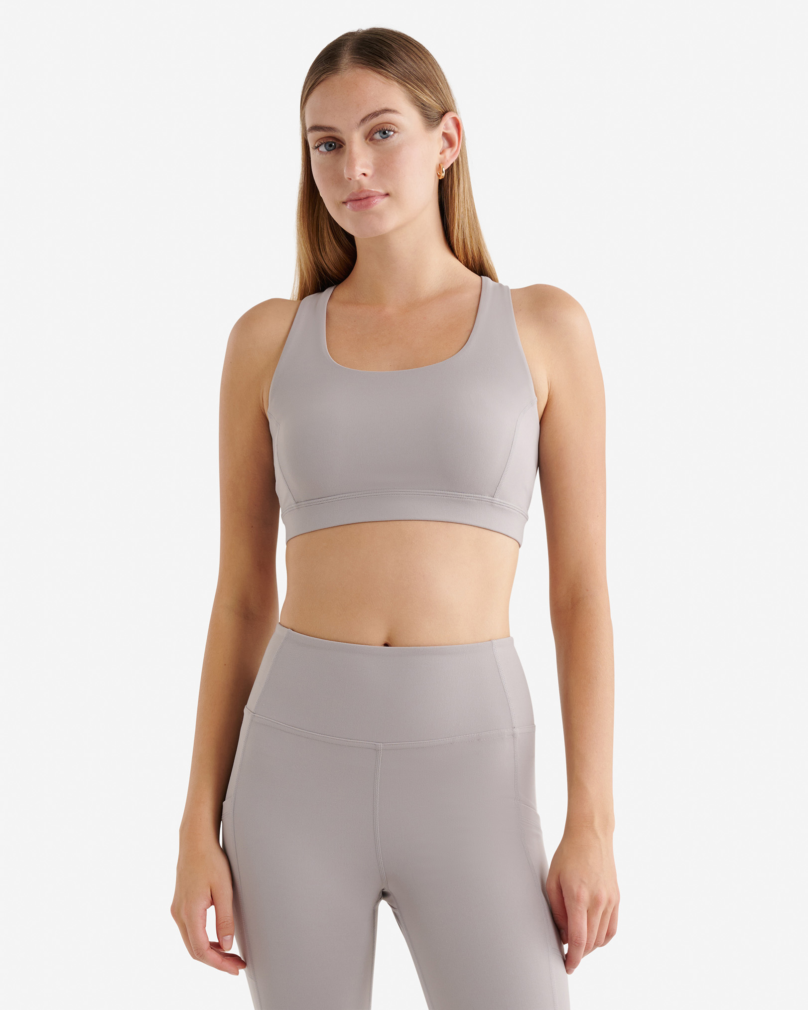 Restore Stretch Sports Bra - Gull Grey Restore Stretch Sports Bra - Gull Grey