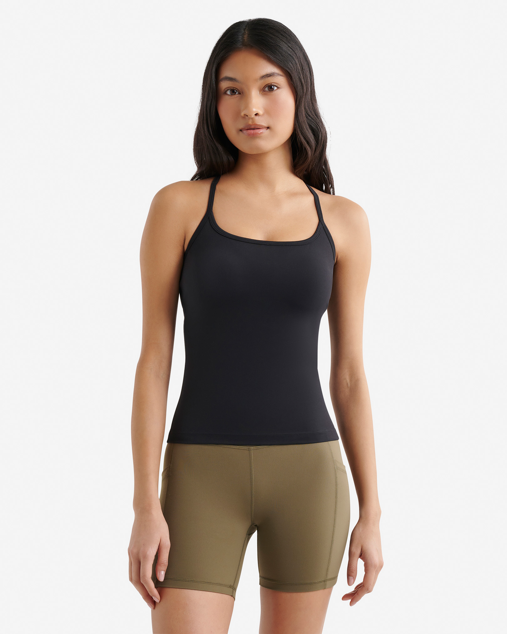 Restore Stretch Cami Tank - Black Restore Stretch Cami Tank - Black