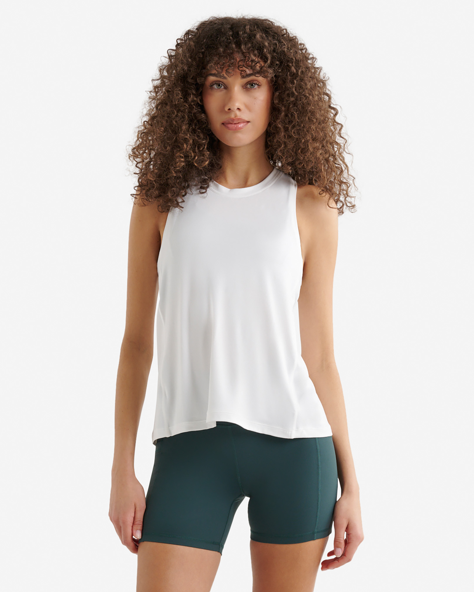 Camisole à dos nageur en tricot Renew - Blanc