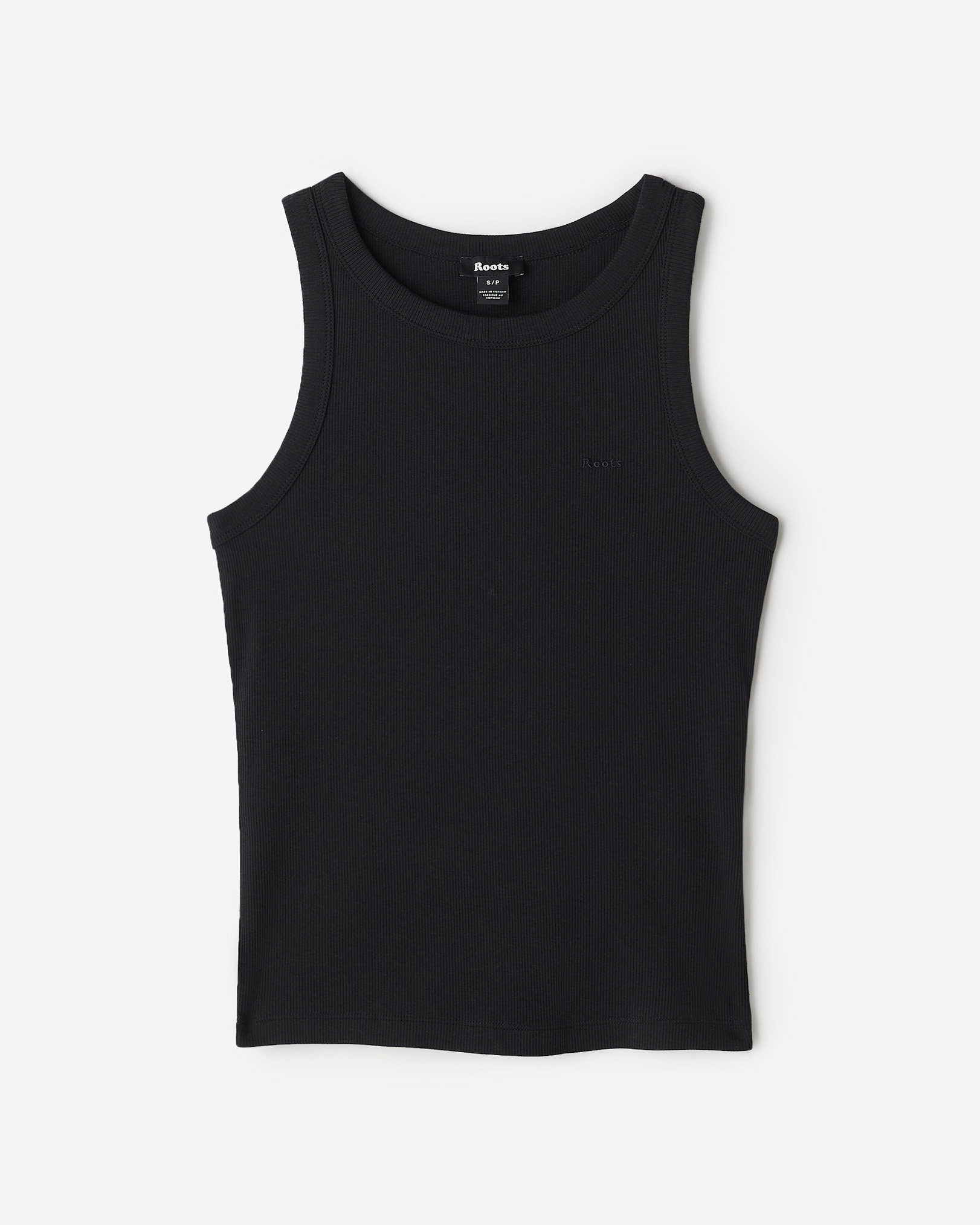 Camisole côtelée ajustée Roam - Noir Camisole côtelée ajustée Roam - Noir