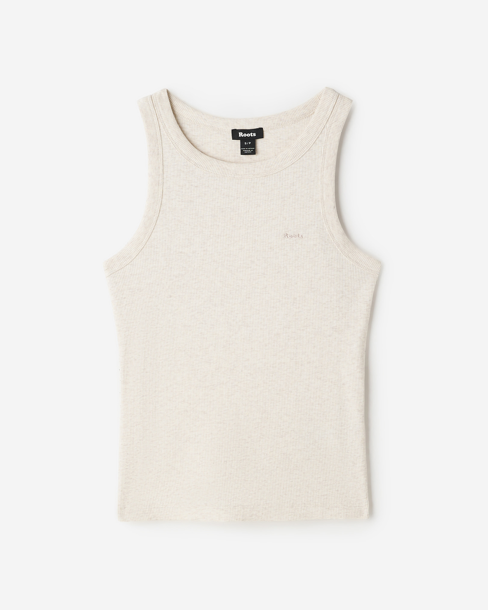 Camisole côtelée ajustée Roam - Mélange Avoine Camisole côtelée ajustée Roam - Mélange Avoine