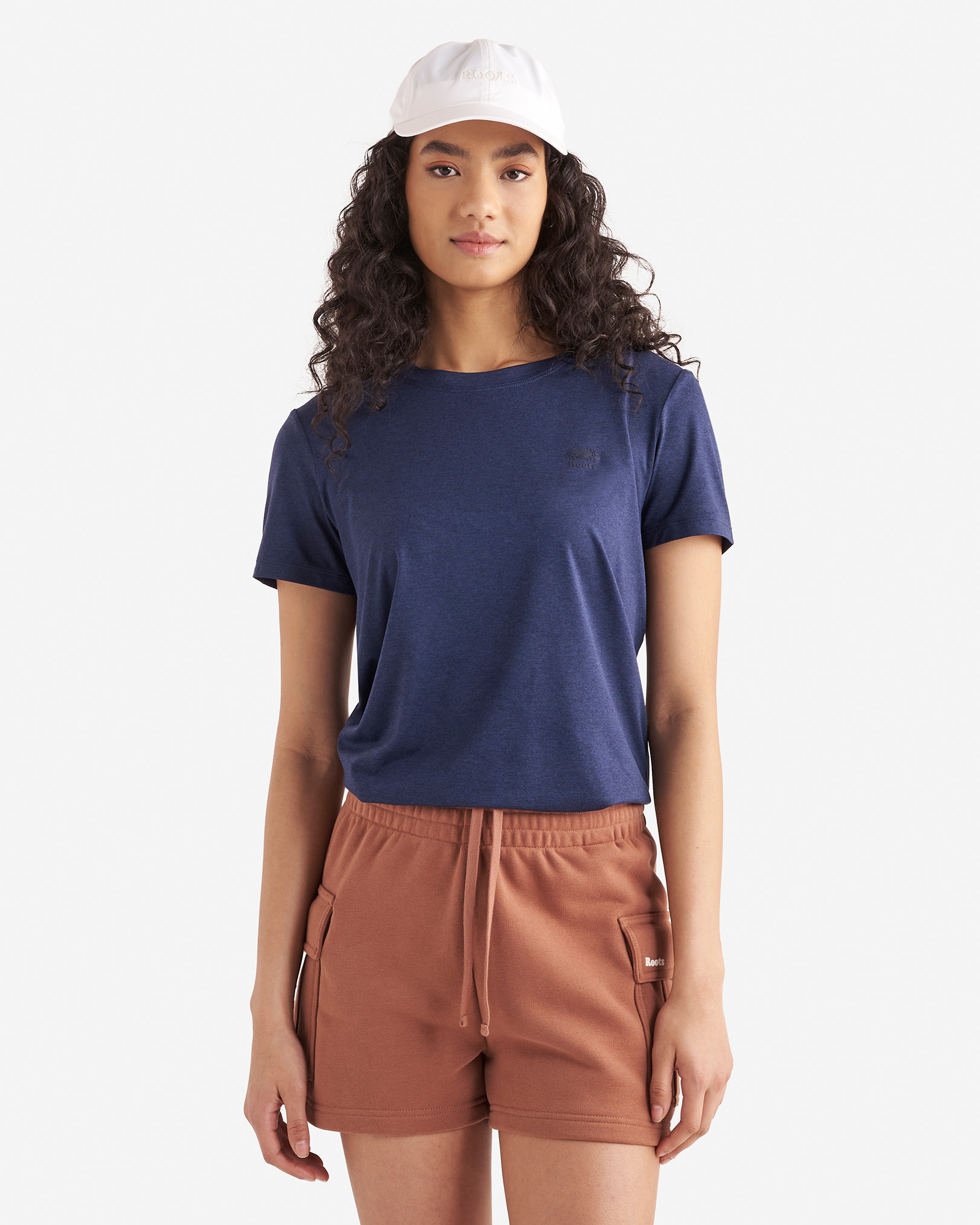 Renew Knit Short Sleeve Top - Navy Blazer Mix